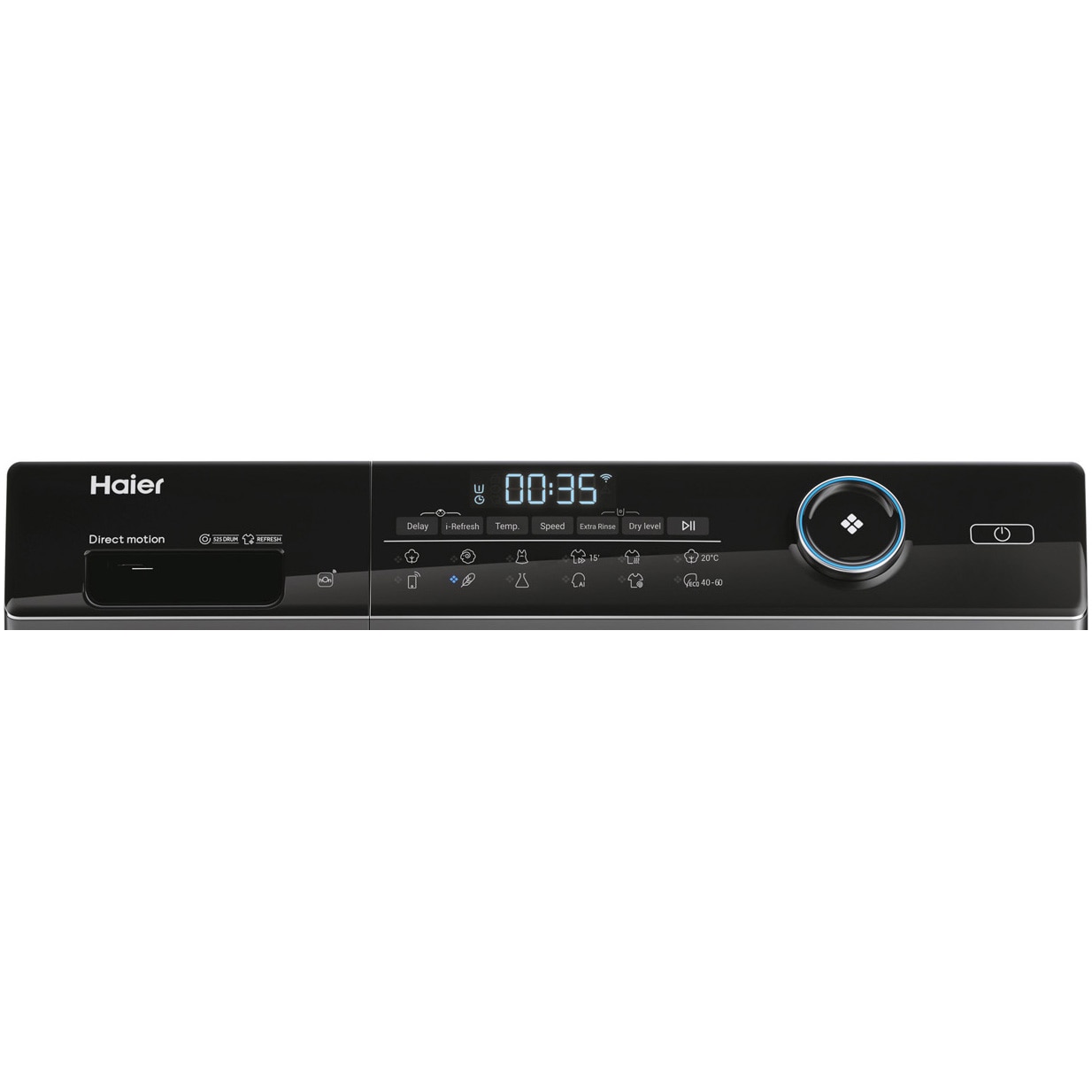 Masina de spalat rufe cu uscator Slim Haier HWD80-B14959S8U1S, 8 kg spalare, 5 kg uscare, 1400 rpm, Clasa A, Motor Direct Motion, Wi-Fi, iRefresh, ABT, Pillow Drum, Dual Spray, Antracit