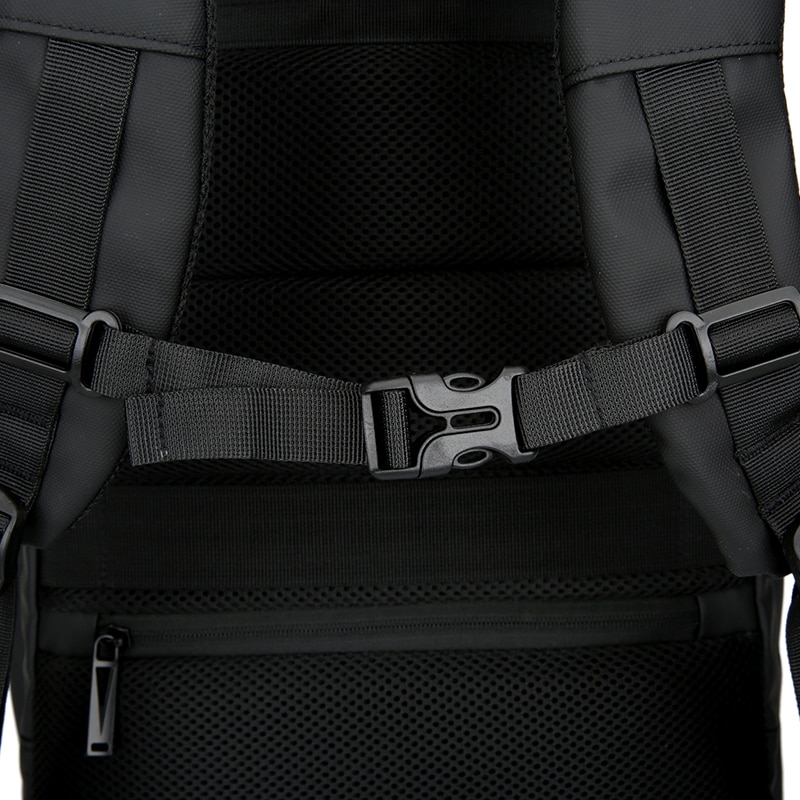 Rucsac JustZen™ X2 compatibil cu laptop 17", impermeabil, spatios, unisex, negru