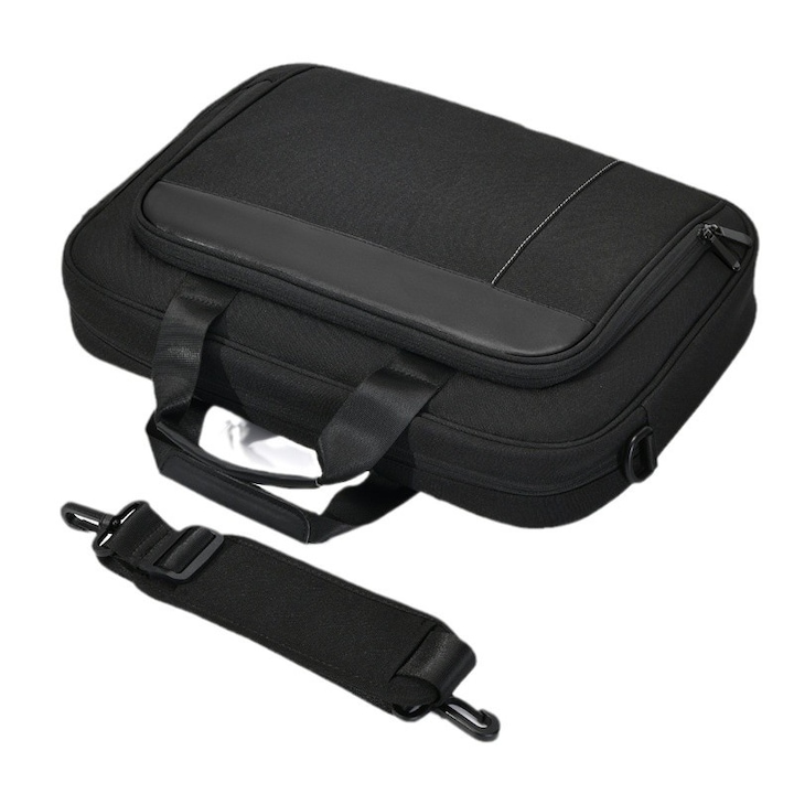 Geanta Messenger Laptop Impermeabila - Unisex, Profesionala pentru Calatorie/Universitate/Birou, 14", Negru