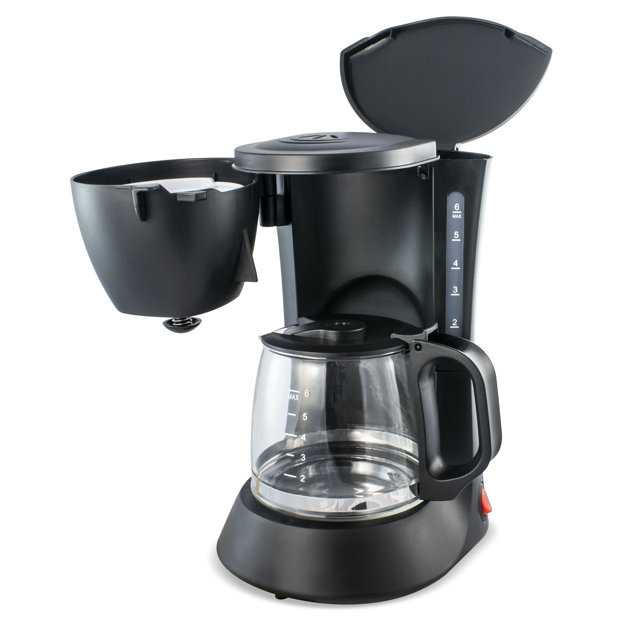 Cafetiera Zass ZCM 02, Putere 600W, Rezervor 0,6L, 4-6 cesti, sistem anti-picurare, plita.Negru