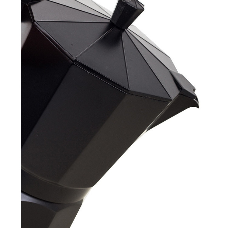 Filtru de cafea, Zola®, din aluminiu, cu maner, 150 ml, pentru 3 cesti, negru