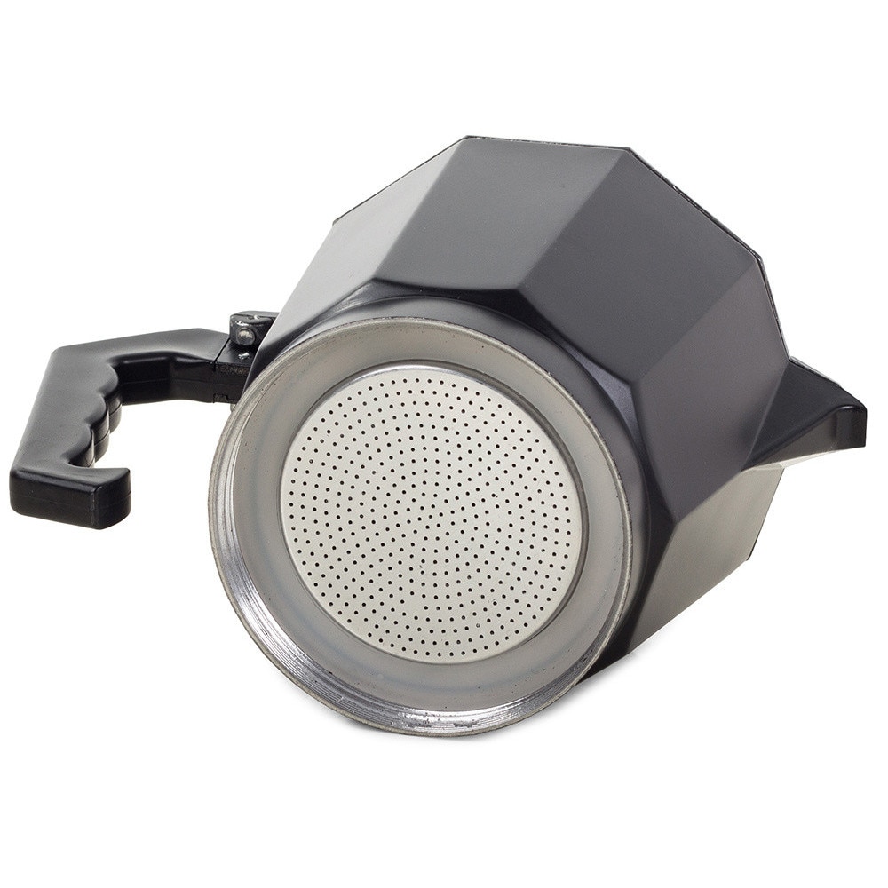 Filtru de cafea, Zola®, din aluminiu, cu maner, 150 ml, pentru 3 cesti, negru