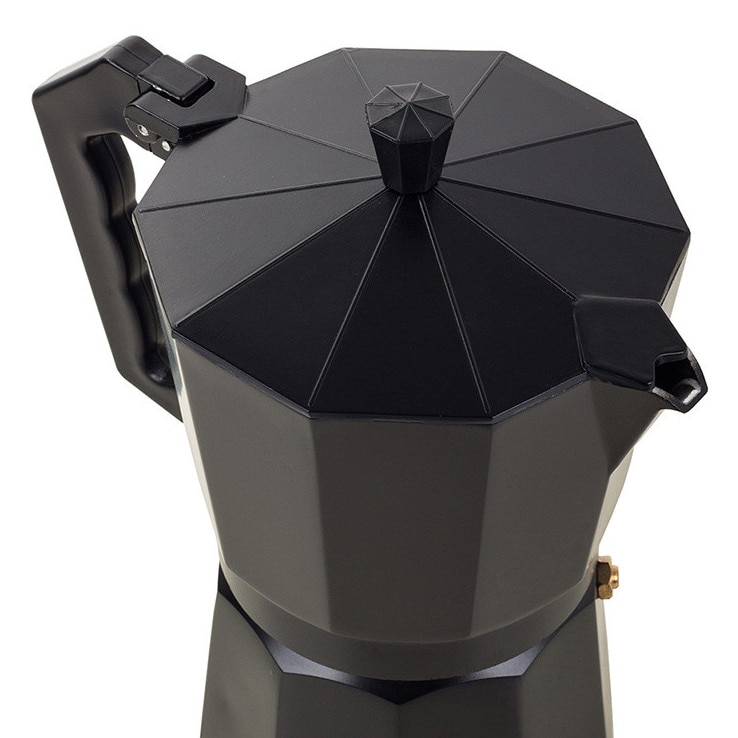 Filtru de cafea, Zola®, din aluminiu, cu maner, 150 ml, pentru 3 cesti, negru