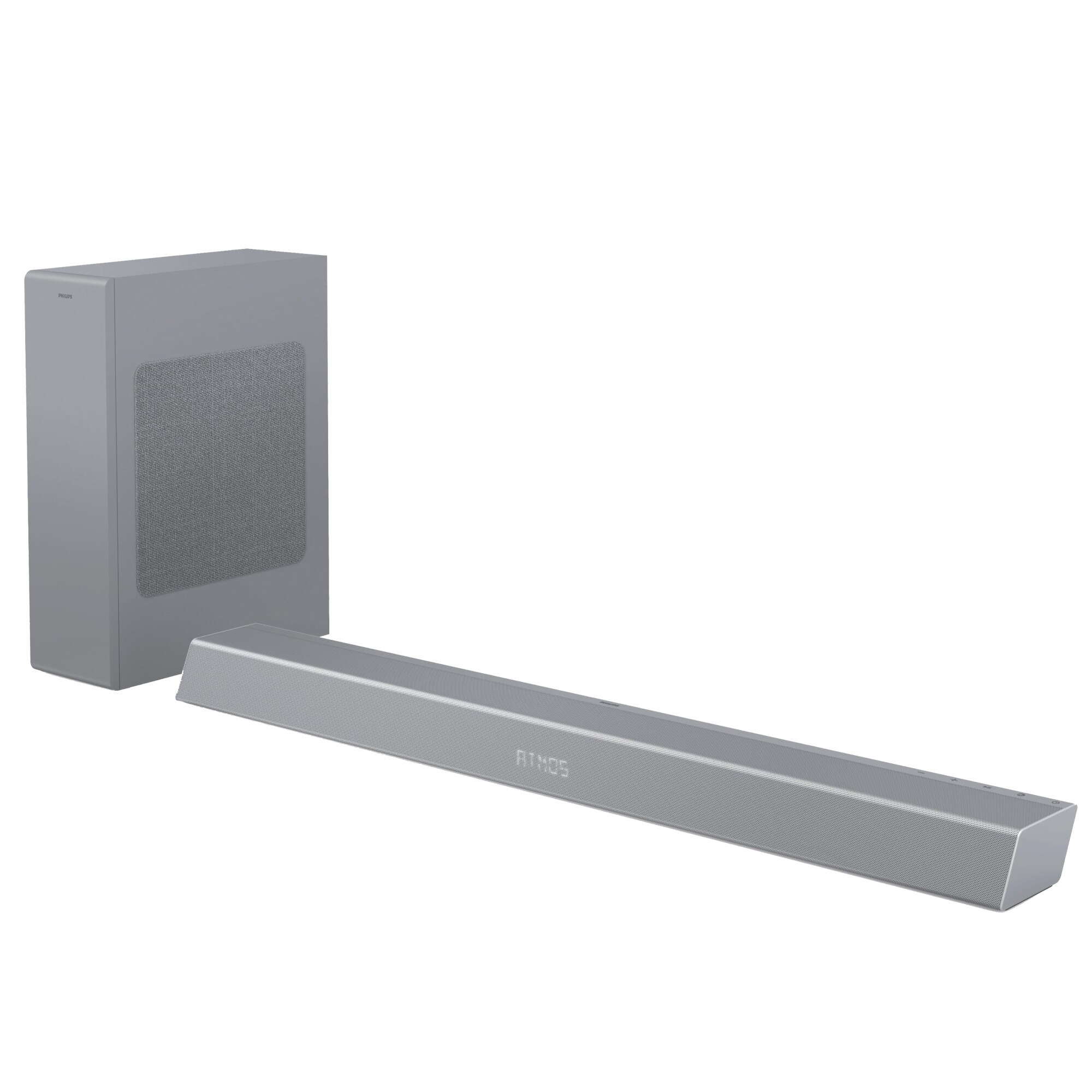 Soundbar Philips TAB8505/10, 2.1, 240W, Subwoofer Wireless, Dolby Atmos, Argintiu