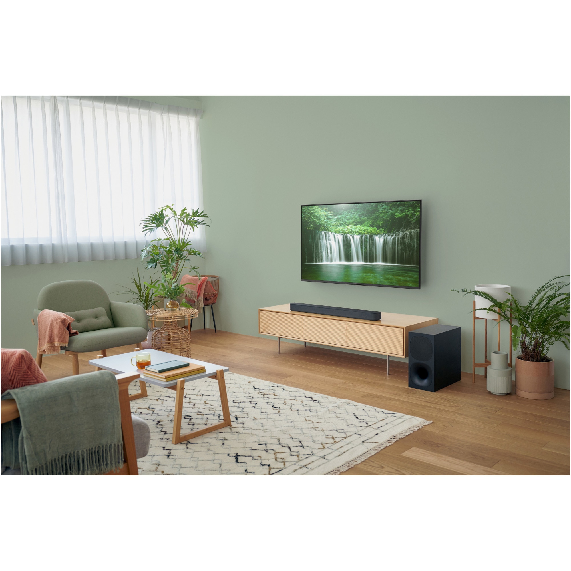 Soundbar Sony HT-S400, 2.1ch, 330 W, Bluetooth, Subwoofer wireless, Dolby Digital, Negru