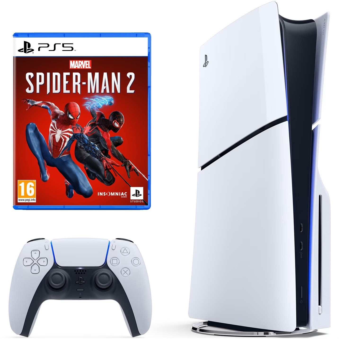 Consola PlayStation 5, 1TB SSD + Joc Marvel Spider-Man 2 (Disc)