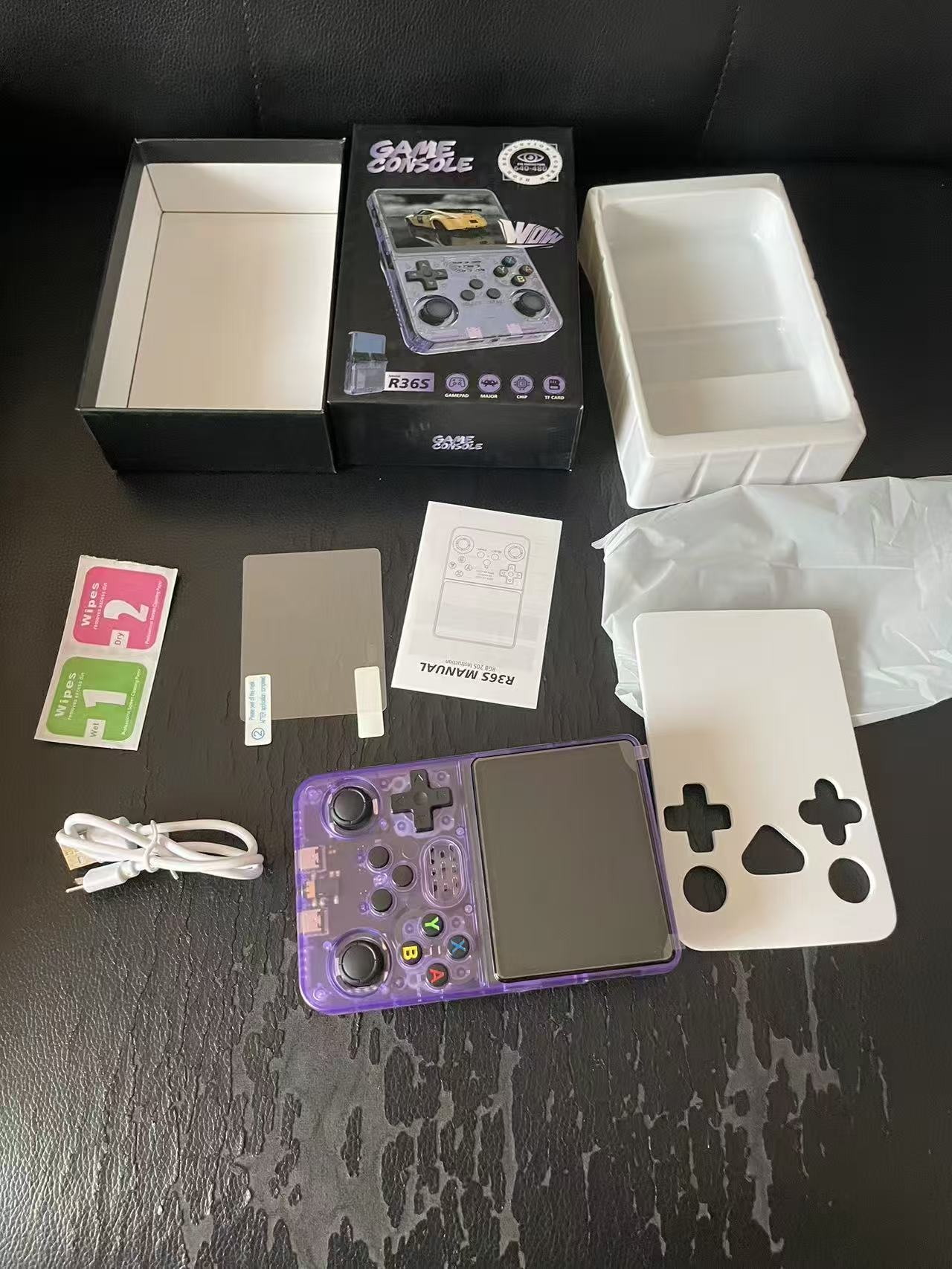 Consola jocuri portabila INOMEVIX®, Ecran IPS 5.5 inch HD, Baterie 5000 mAh, Joystick Hall cu LED, Conectare TV Mini HDMI, Suport multiplayer, Sistem Linux, Consola jocuri adulti si copii, 15000 Jocuri preinstalate, Consola gaming, RK3566 Quad Core 64 bit
