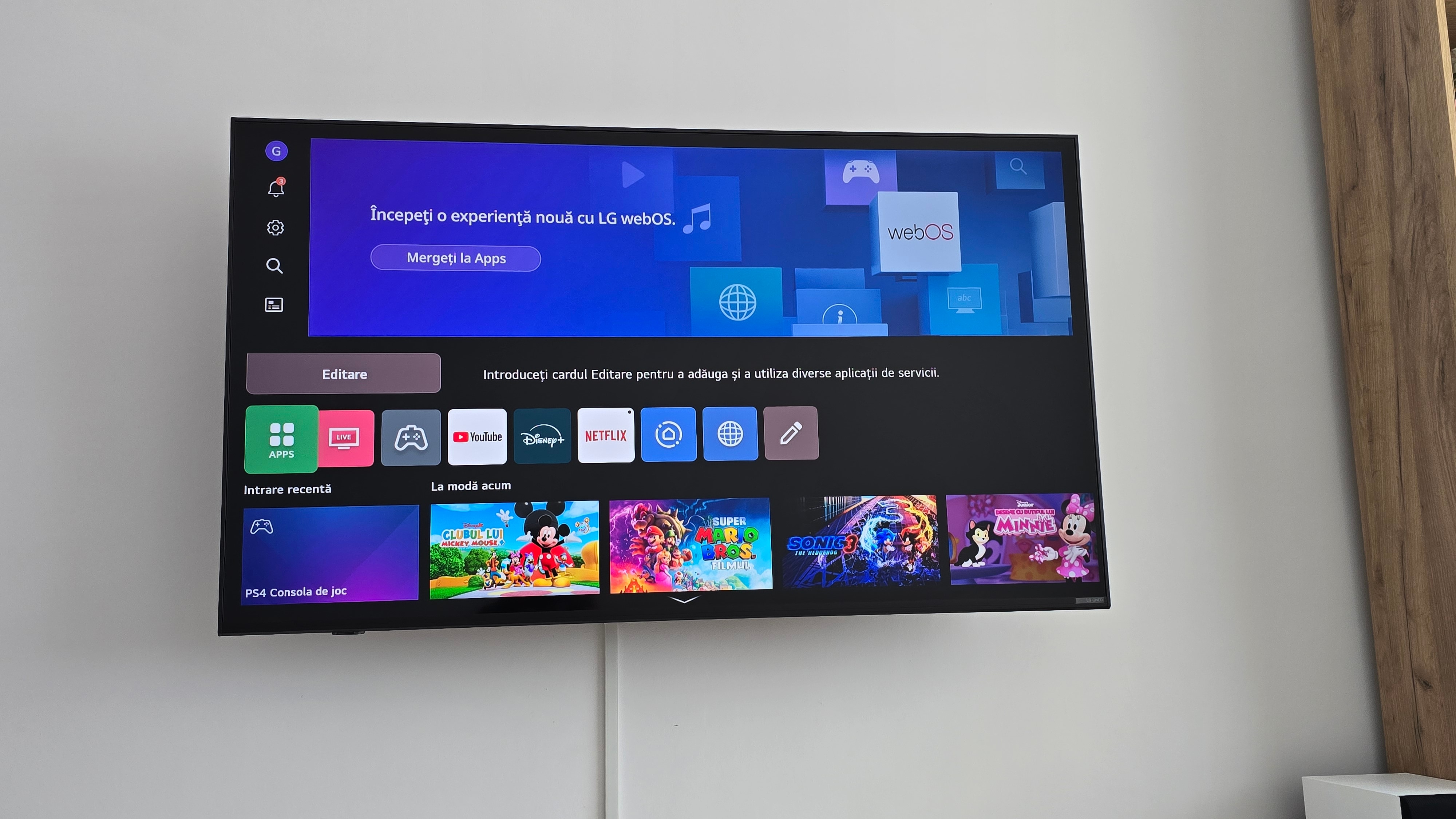 Televizor LG QNED 55QNED70A6A, 139 cm, Smart, 4K Ultra HD, Clasa G (Model 2025)