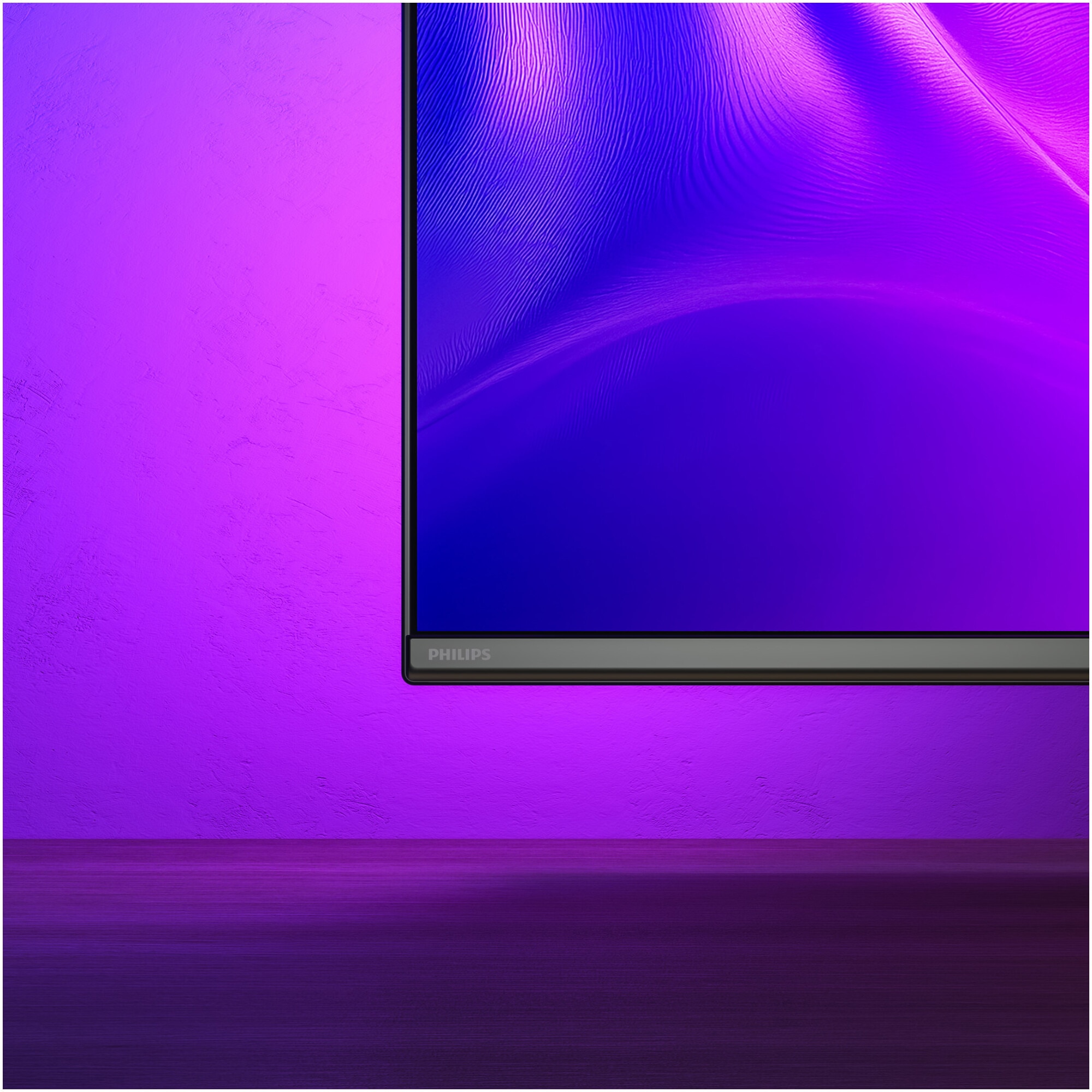 Televizor Philips AMBILIGHT tv QLED 55PUS9010, 139 cm, Smart TV, 4K Ultra HD, 100 Hz, Clasa F (Model 2025)