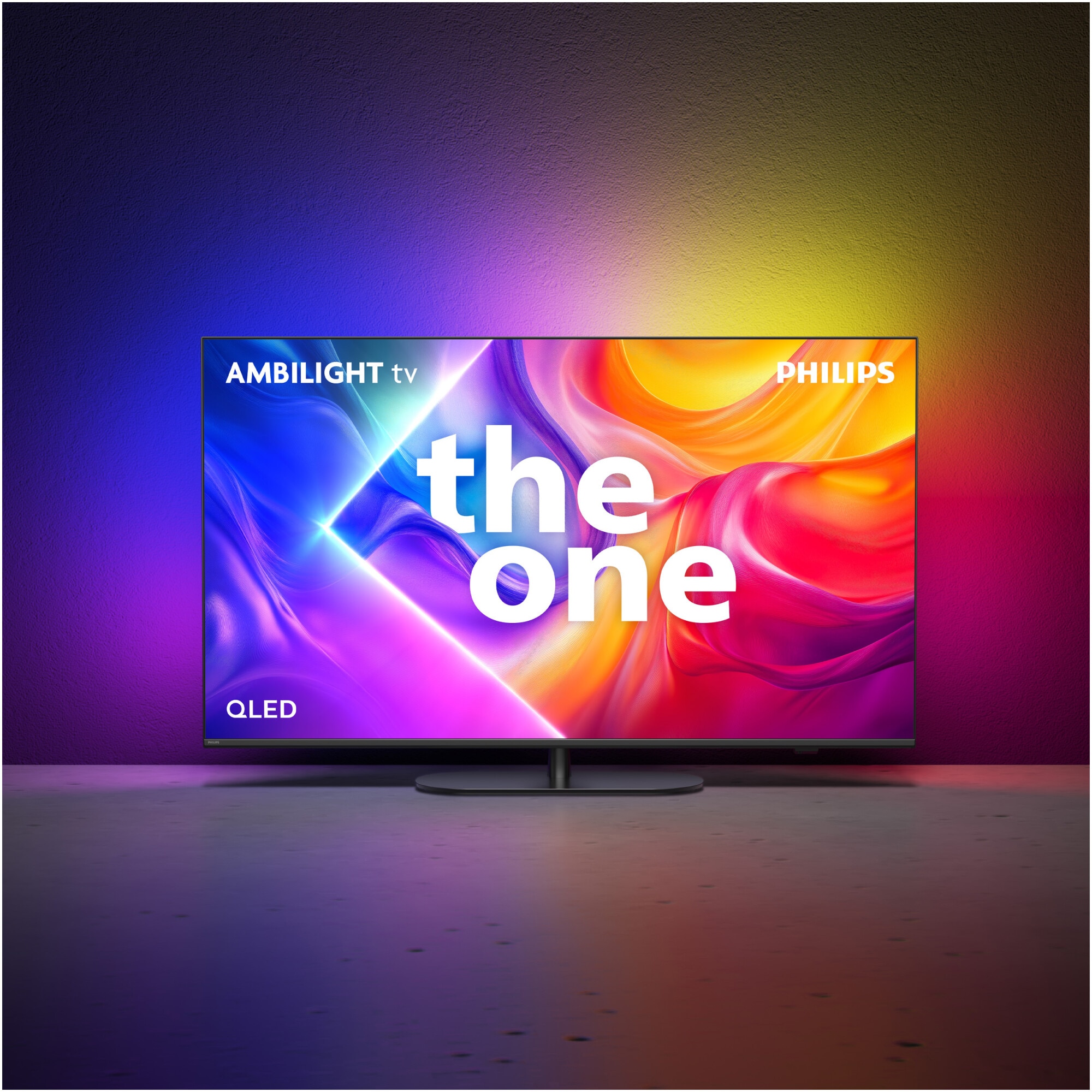 Televizor Philips AMBILIGHT tv QLED 55PUS9010, 139 cm, Smart TV, 4K Ultra HD, 100 Hz, Clasa F (Model 2025)