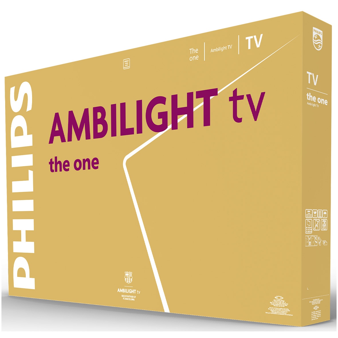 Televizor Philips AMBILIGHT tv QLED 55PUS9010, 139 cm, Smart TV, 4K Ultra HD, 100 Hz, Clasa F (Model 2025)