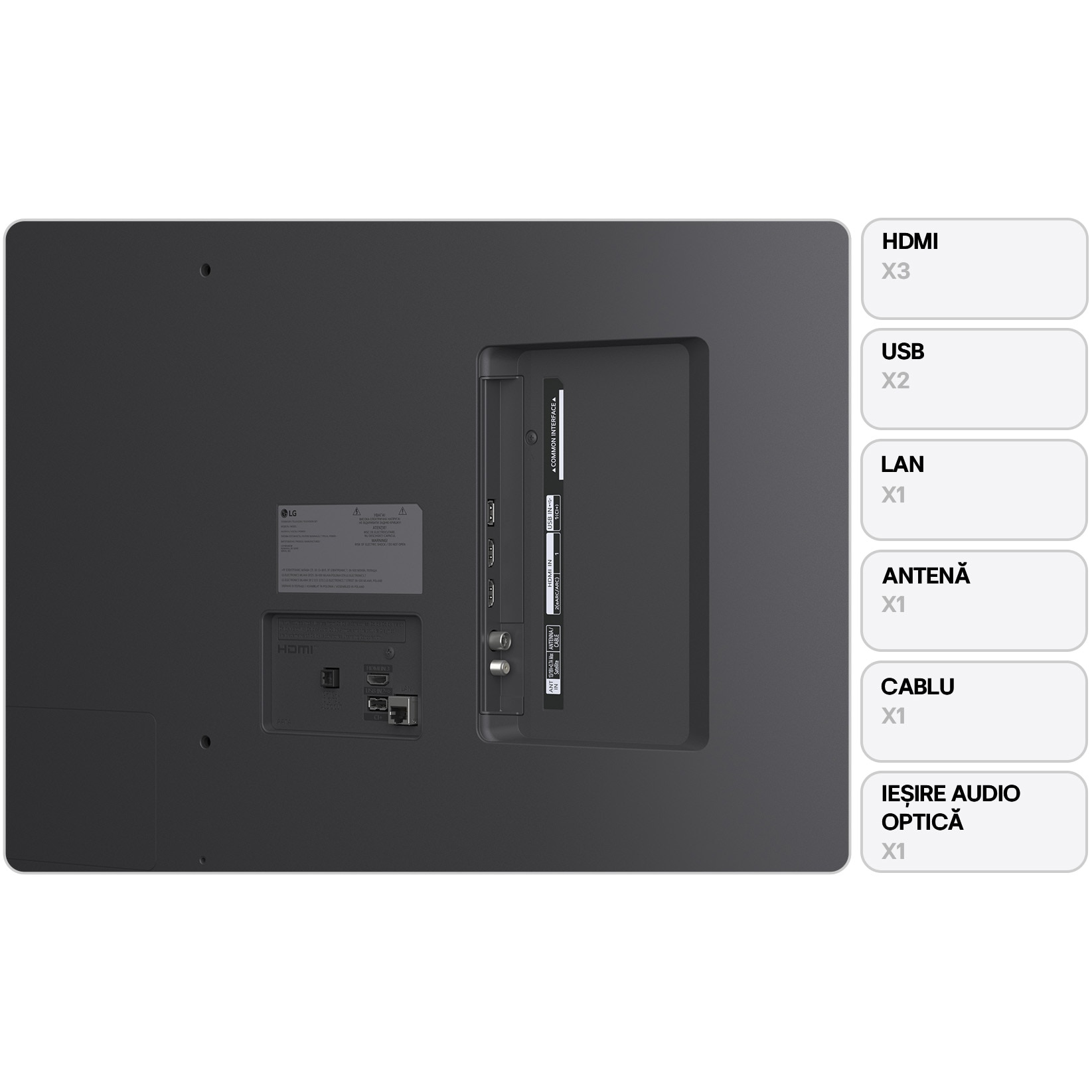 Televizor LG NanoCell 55NANO80A3B, 139 cm, Smart, 4K Ultra HD, Clasa G (Model 2025)
