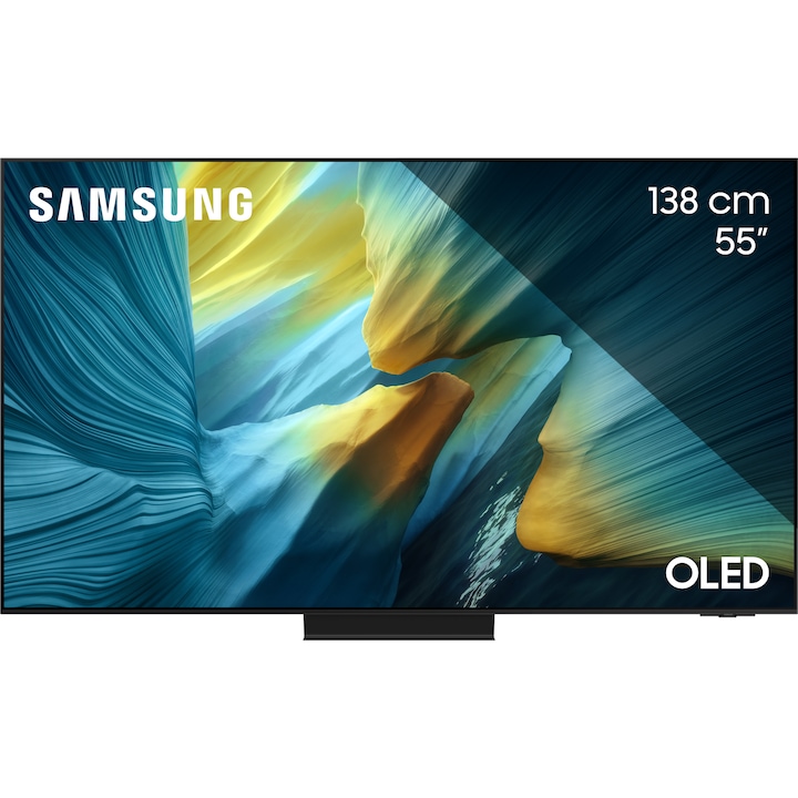 Televizor SAMSUNG OLED 55S95F, 138 cm, Smart, 4K Ultra HD, 100 Hz, Clasa G (Model 2025)