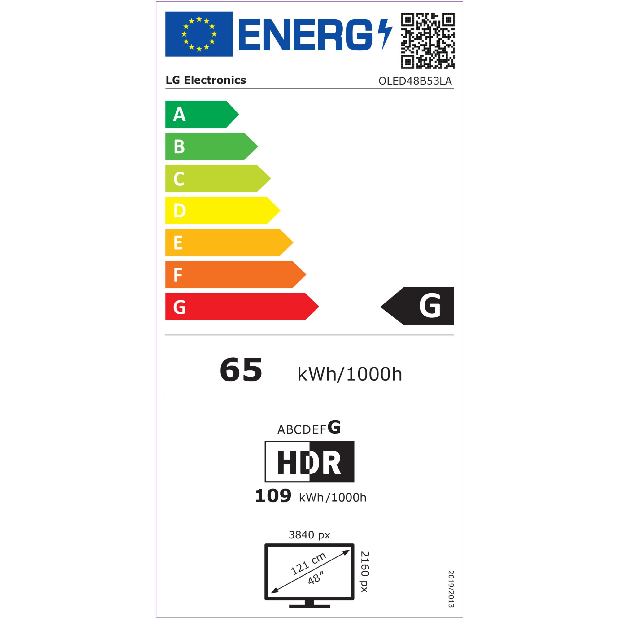 Televizor LG OLED 48B53LA, 121 cm, Smart, 4K Ultra HD, 100 Hz, Clasa G (Model 2025)