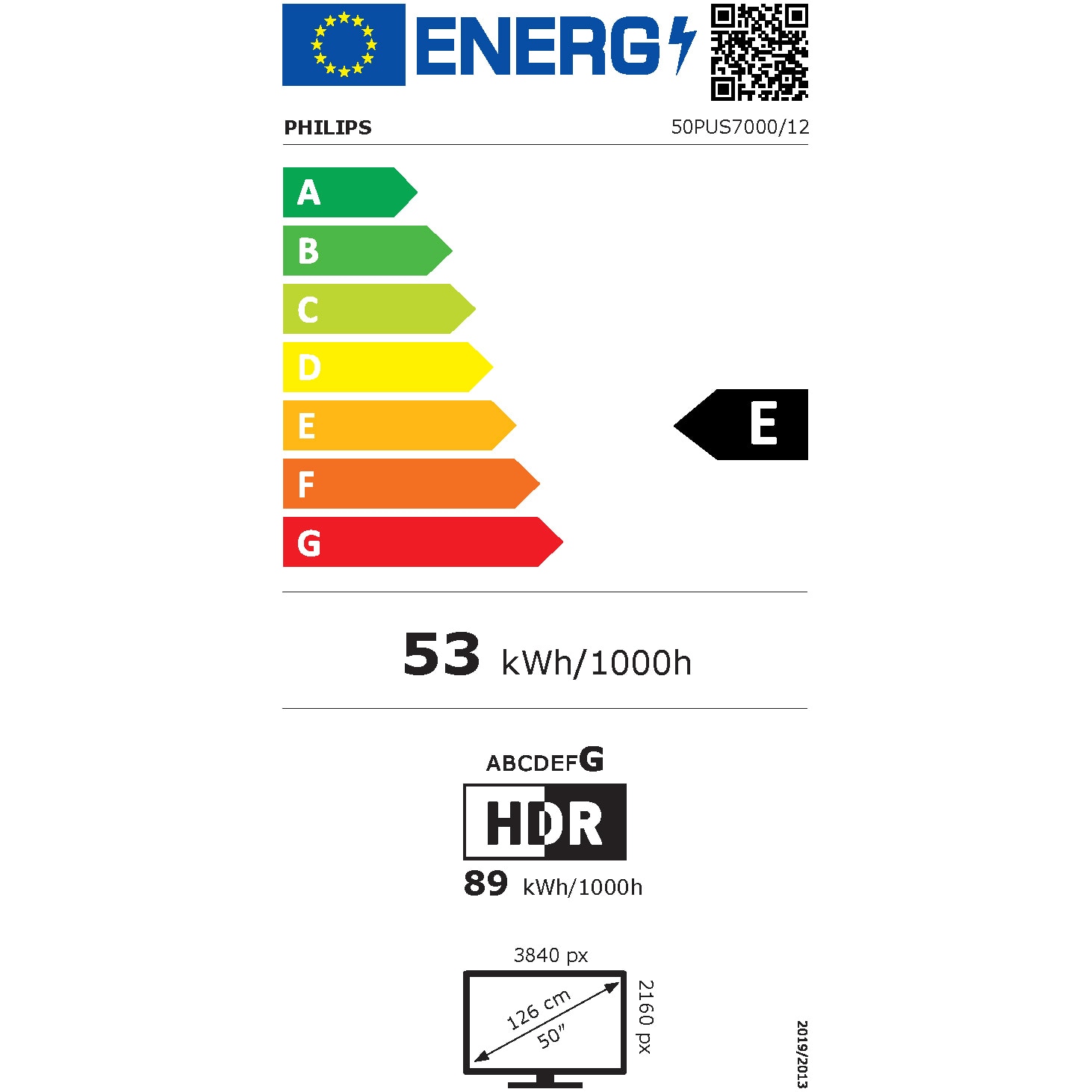 Televizor Philips LED 50PUS7000, 126 cm, Smart TV, 4K Ultra HD, Clasa E (Model 2025)
