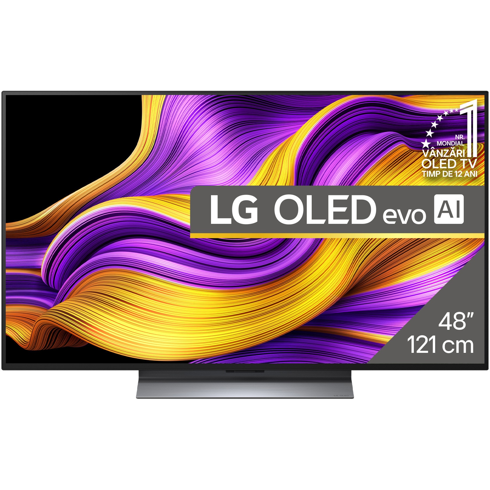 Televizor LG OLED evo 48G53LS, 121 cm, Smart, 4K Ultra HD, 100 Hz, Clasa F (Model 2025)