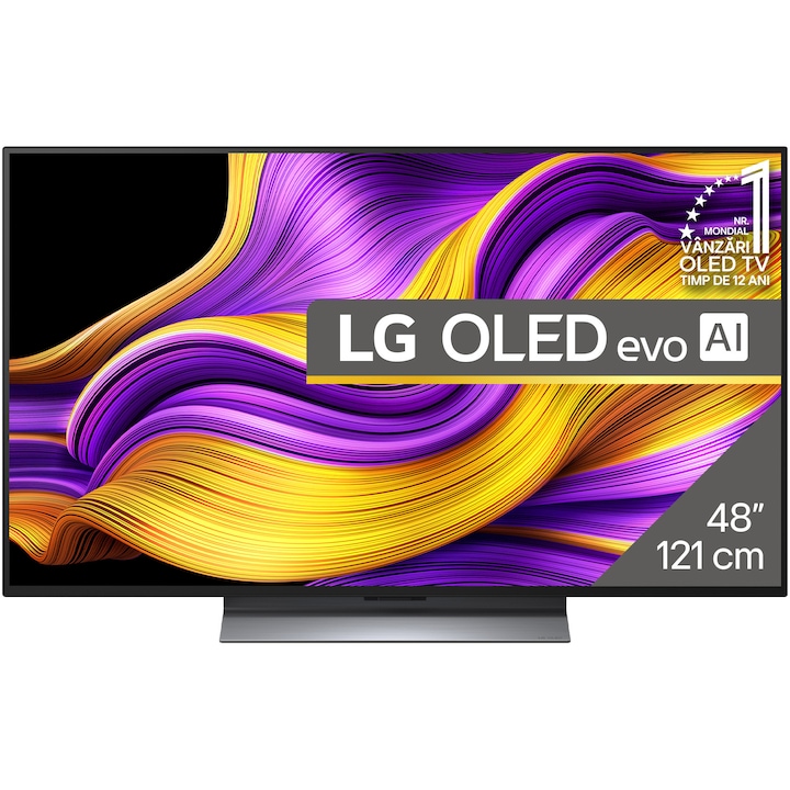 Televizor LG OLED evo 48G53LS, 121 cm, Smart, 4K Ultra HD, 100 Hz, Clasa F (Model 2025)