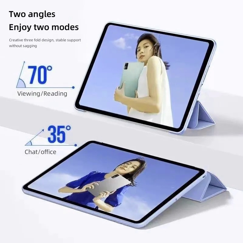 Husa Ultra Slim pentru Samsung Galaxy Tab S10 Lite / S10 FE 10.9" (2025), Silicon TPU, Smart Cover - Lavanda