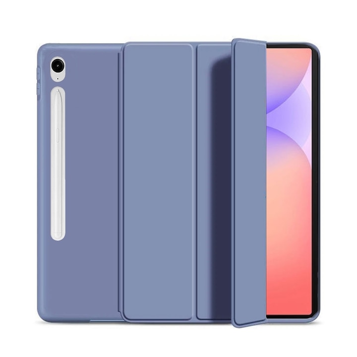 Husa Ultra Slim pentru Samsung Galaxy Tab S10 Lite / S10 FE 10.9" (2025), Silicon TPU, Smart Cover - Lavanda