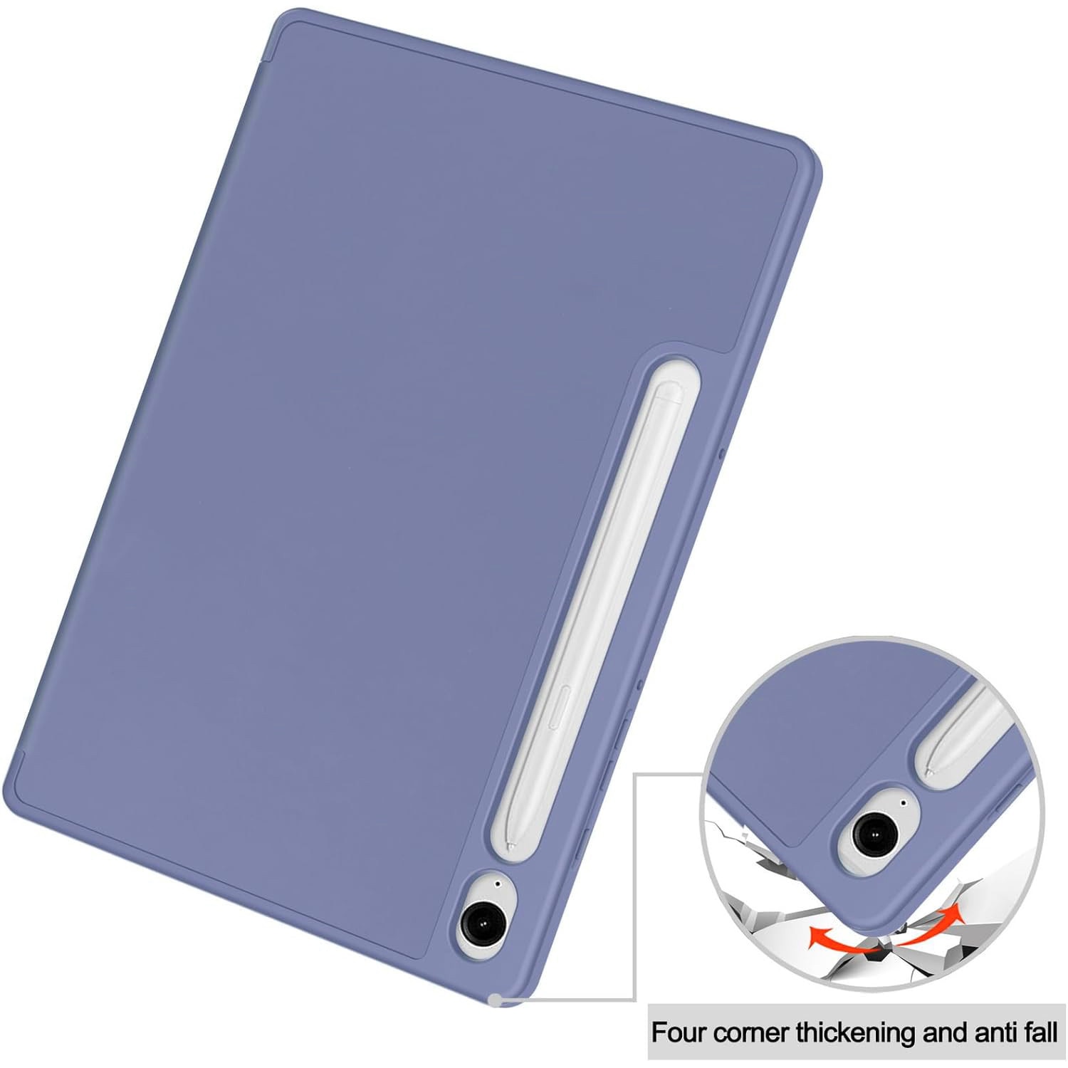 Husa Ultra Slim pentru Samsung Galaxy Tab S10 Lite / S10 FE 10.9" (2025), Silicon TPU, Smart Cover - Lavanda