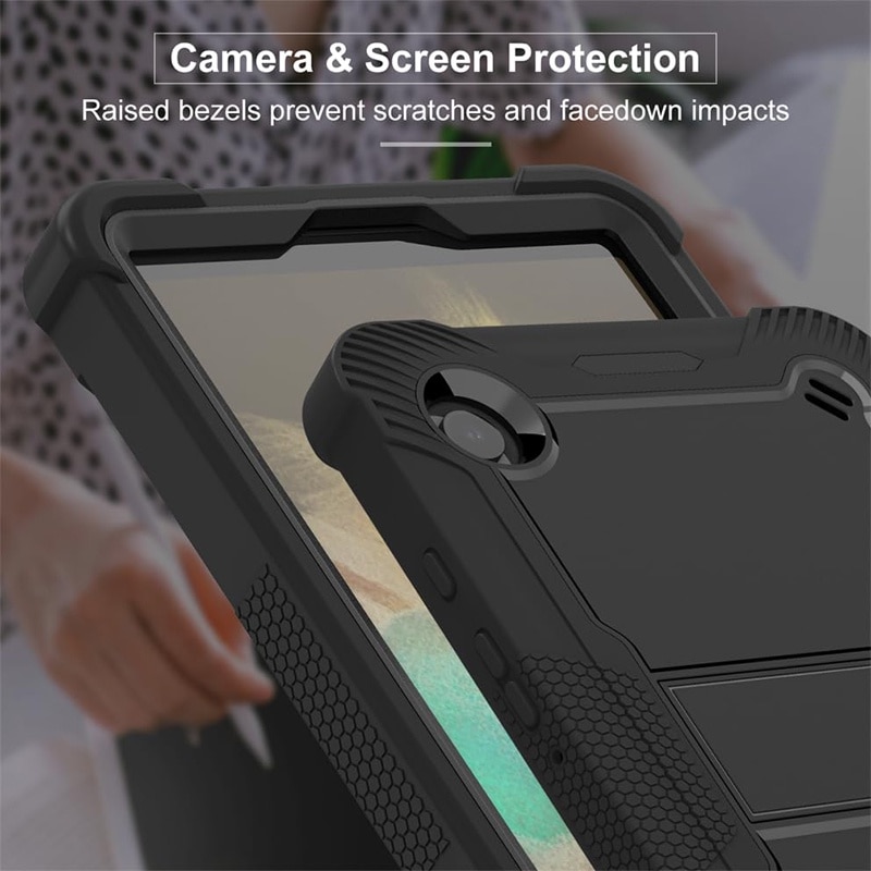 Husa tableta, JESWO®, pentru Samsung Galaxy Tab A9 8.7" 2023, cu suport, Negru