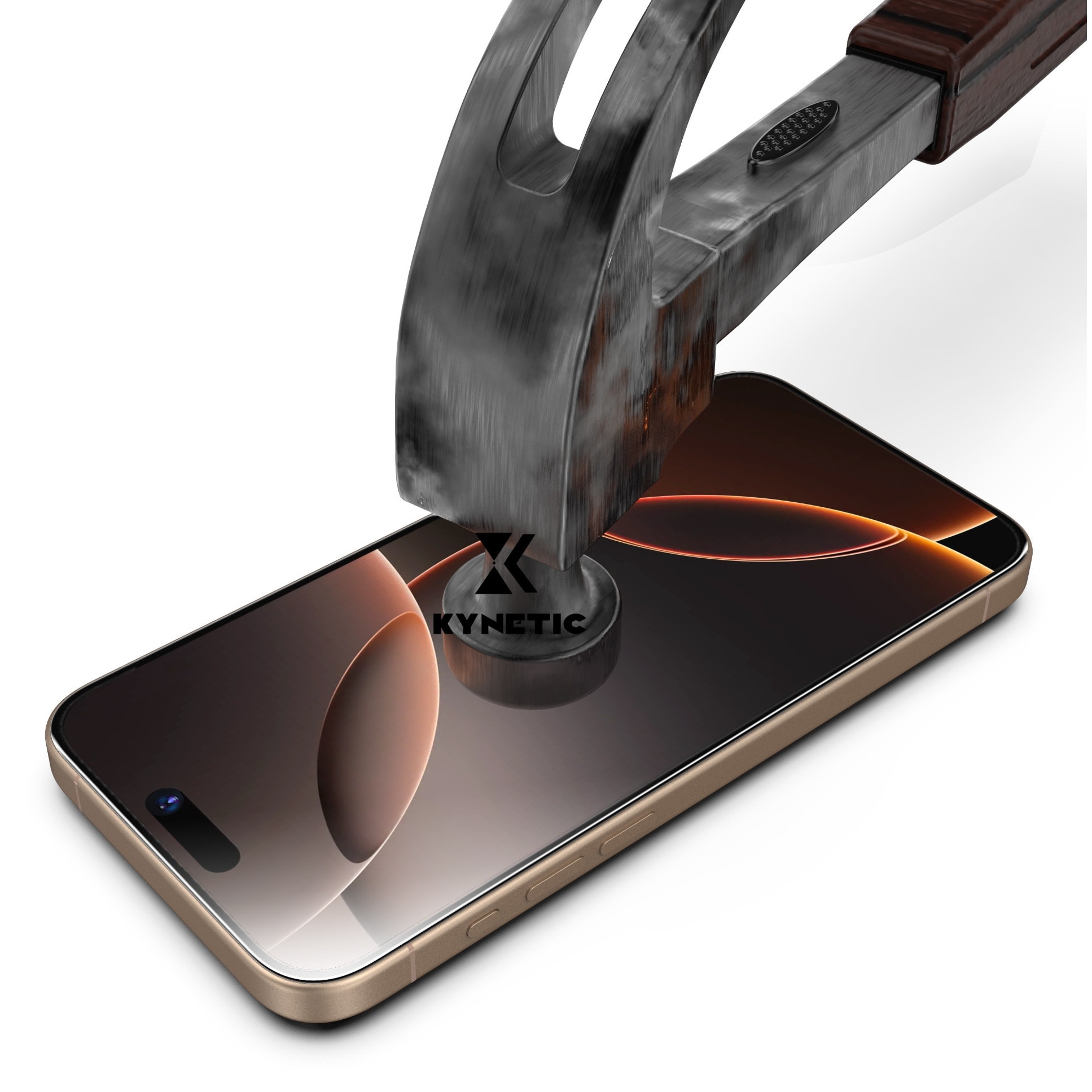 Set de 2 Folie protectie pentru iPhone 16 Pro, iPhone 17 (standard), Kynetic®, sticla temperata, tehnologie automata de eliminare a prafului, advanced touch sensitivity, acoperire oleofoba, anti-amprente, 6.3 inch, Claritate FullHD