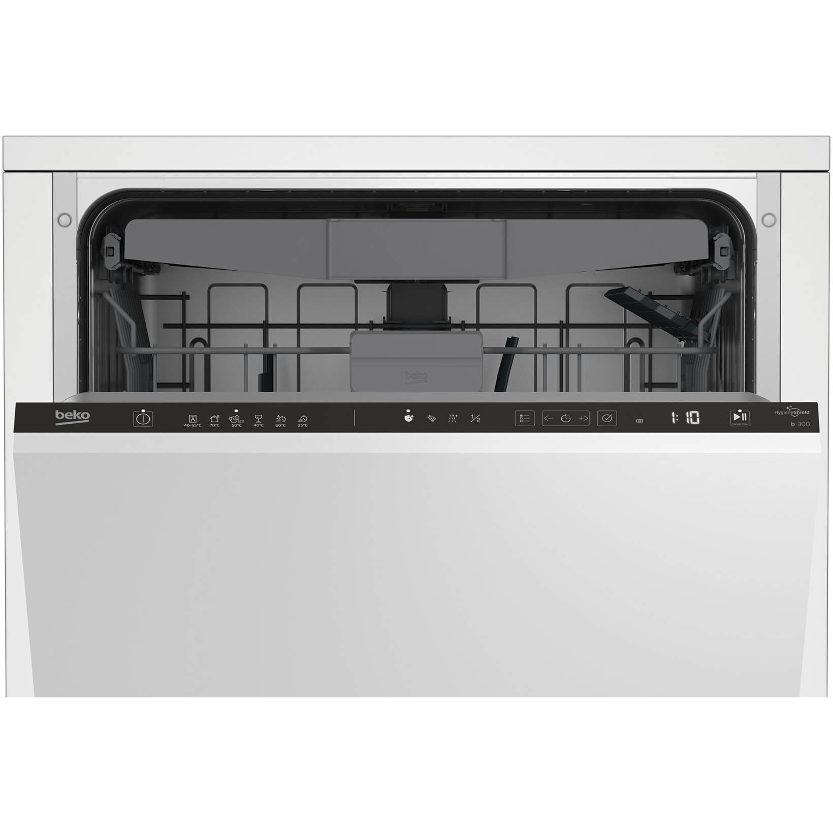 Masina de spalat vase incorporabila Beko BDIN36530, 15 seturi, 6 programe, AutoDoor Opening, Touch control, Indicator luminos podea, Clasa D, 60 cm