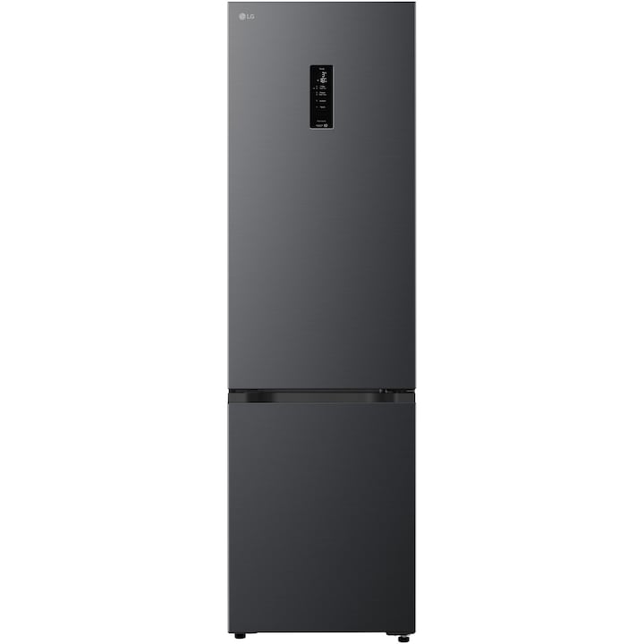Combina Frigorifica LG, GBBSJ21DEP, No Frost, 375 L, Compresor Smart Inverter, Wi-Fi, DoorCooling, Negru, cls D