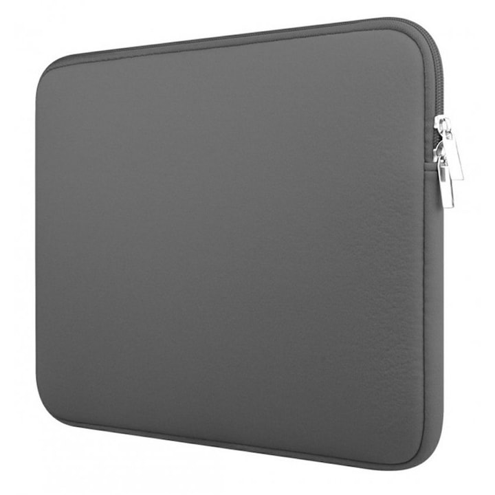 Husa pentru laptop de 17", Neopren, Gri