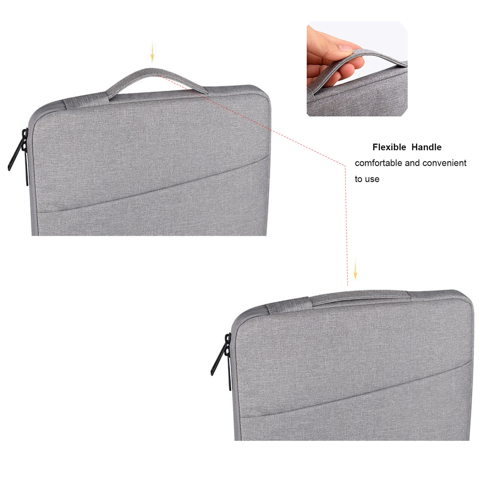 Geanta pentru laptop 15.6 ", Impermeabila, Rezistenta la socuri, Negru
