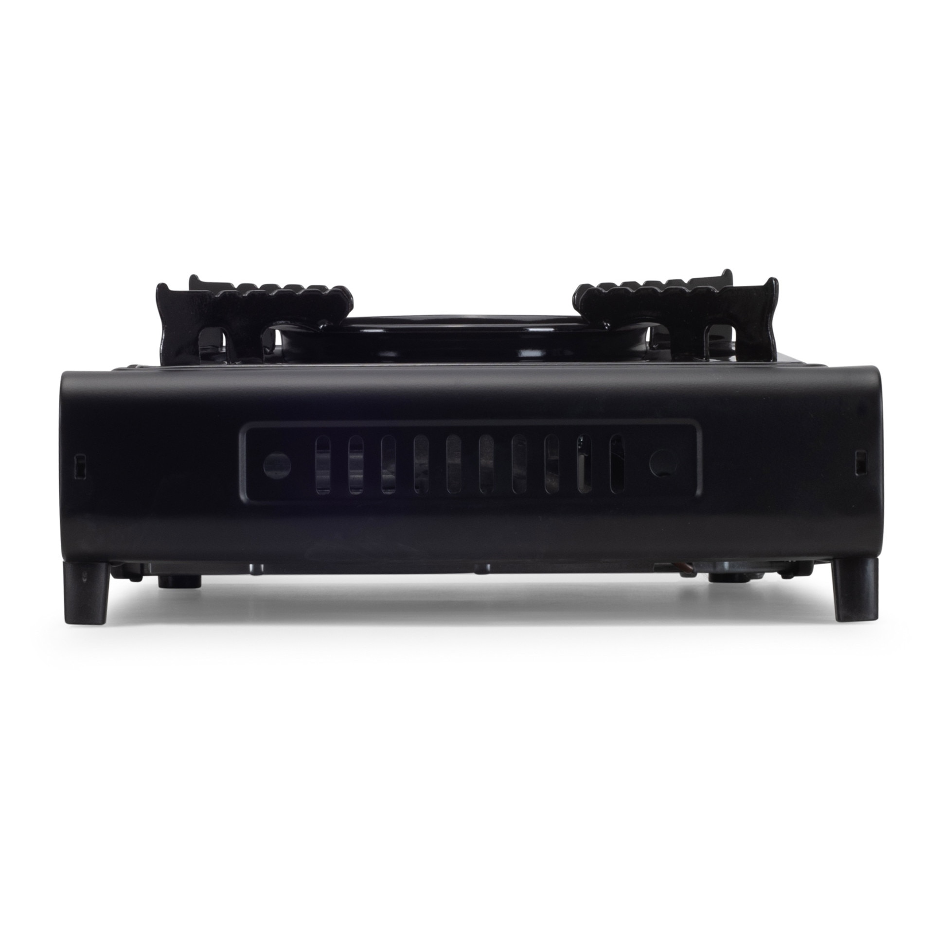 Aragaz portabil 2 in 1 camping Ertone ERT-MN232, Pentru butelie spray si standard, 2.2 kW, Aprindere piezo, Negru