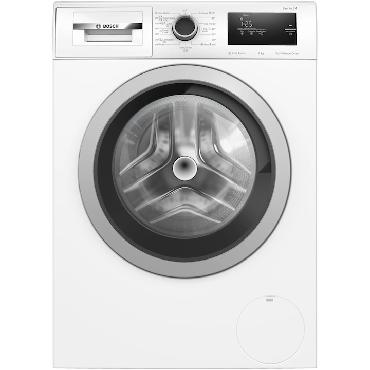 Masina de spalat rufe Bosch WAN28060BY, 8 kg, 1400 RPM, Clasa A, EcoSilence Drive, Alb