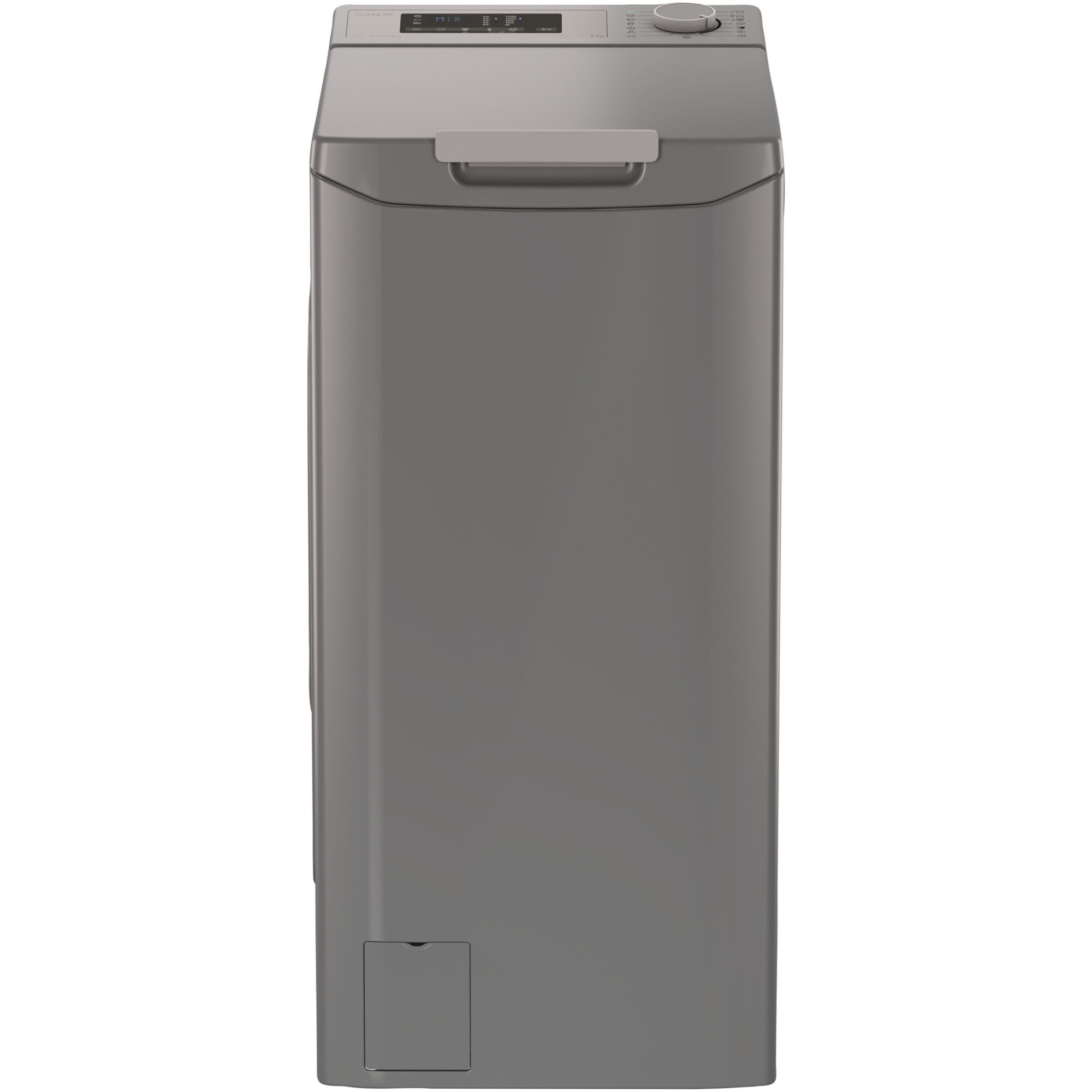 Masina de spalat rufe cu incarcare verticala Candy TCA283DR2-S, 8 kg, 1200 RPM, Display 3D, Wifi,Mix Power Systems, Gentle touch opening, Clasa D, Antracit