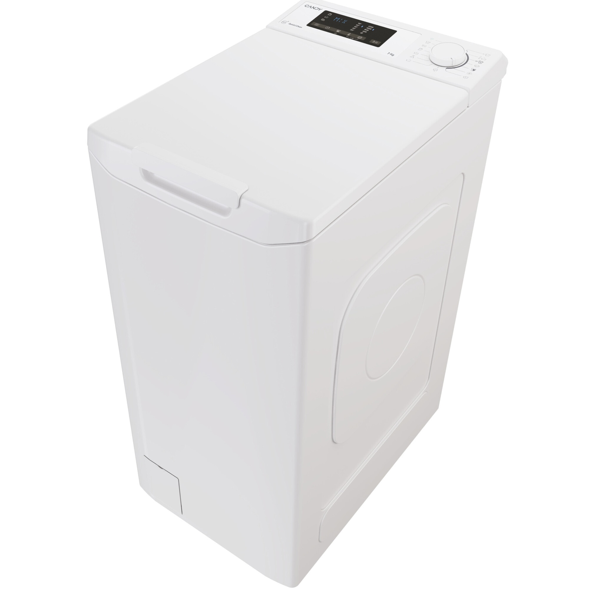 Masina de spalat rufe cu incarcare verticala Candy TCA273D3-S, 7 kg, 1200 RPM, Display 3D,Wifi,Mix Power Systems, Gentle touch opening, Clasa C, Alb