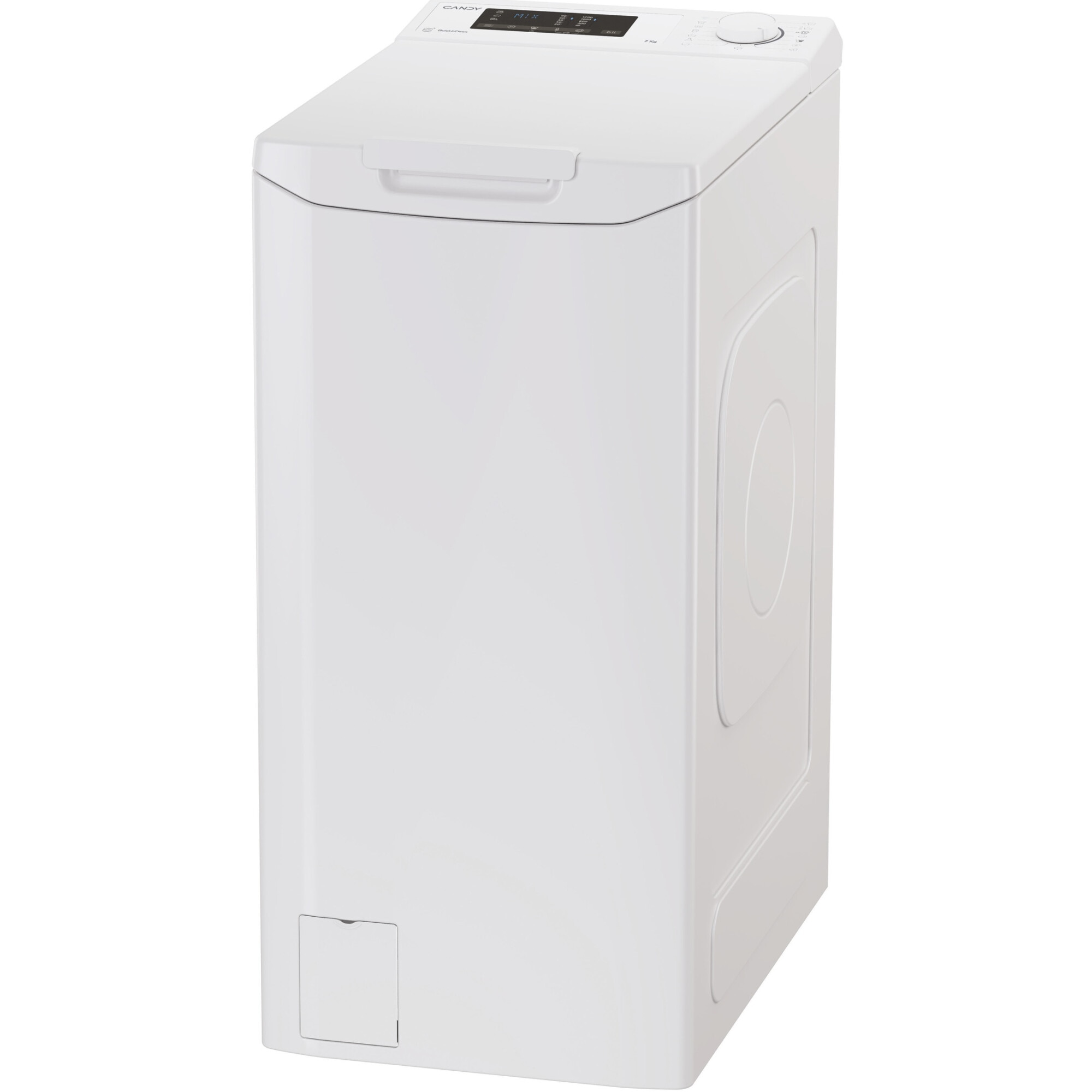 Masina de spalat rufe cu incarcare verticala Candy TCA273D3-S, 7 kg, 1200 RPM, Display 3D,Wifi,Mix Power Systems, Gentle touch opening, Clasa C, Alb
