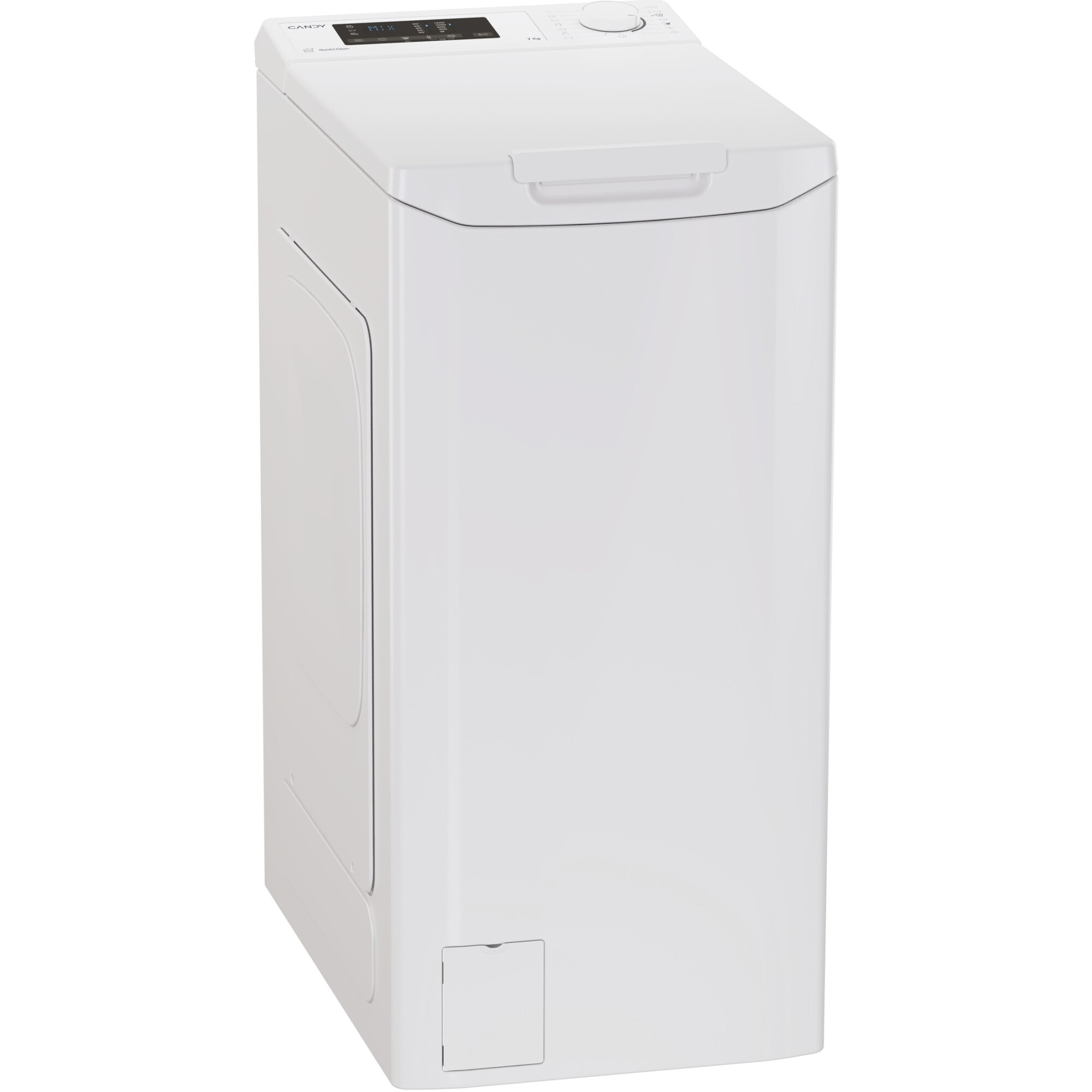 Masina de spalat rufe cu incarcare verticala Candy TCA273D3-S, 7 kg, 1200 RPM, Display 3D,Wifi,Mix Power Systems, Gentle touch opening, Clasa C, Alb