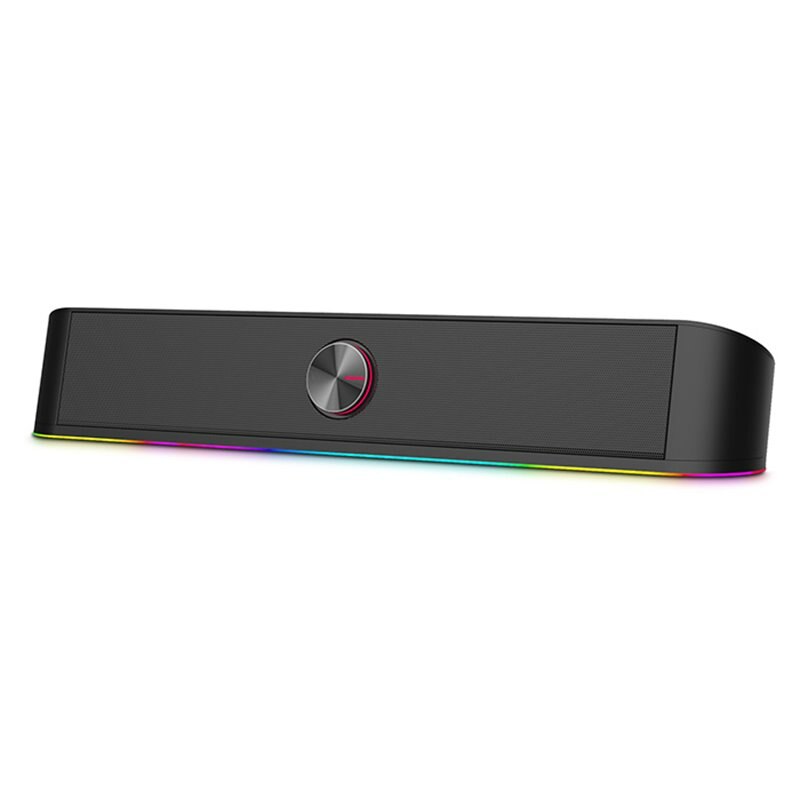 Soundbar NOD Airglow, 2.0, Iluminare RGB, 6W, USB, Negru