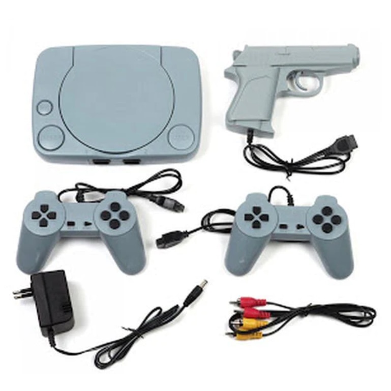 Consola de jocuri video OneTech Retro, Super Mario Bros Game, Model Nou, 2x Joystick, Pistol, Alb