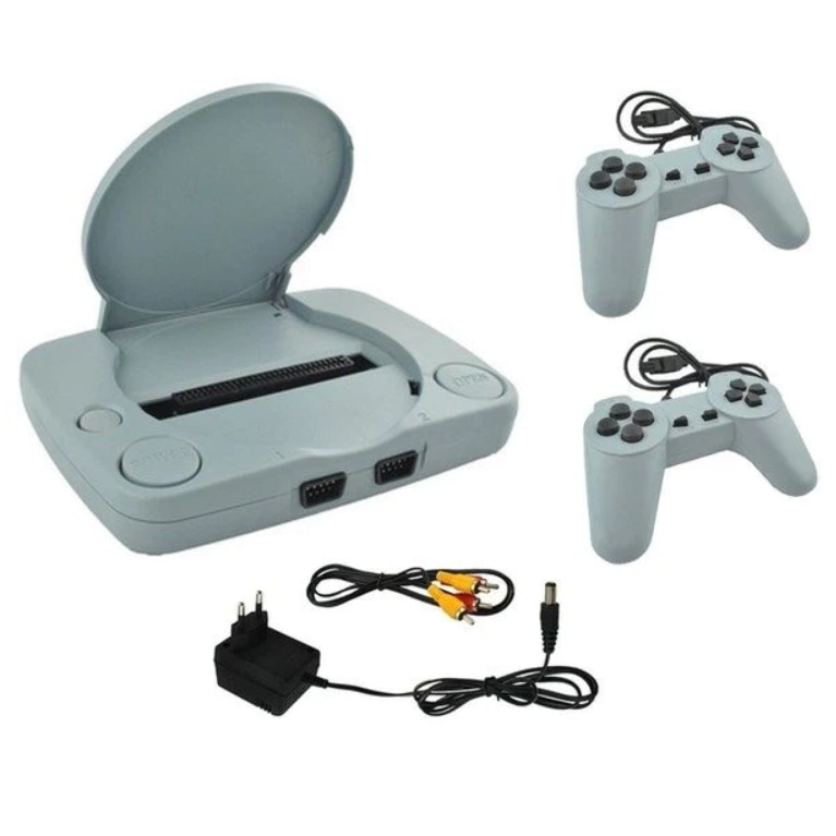Consola de jocuri video OneTech Retro, Super Mario Bros Game, Model Nou, 2x Joystick, Pistol, Alb
