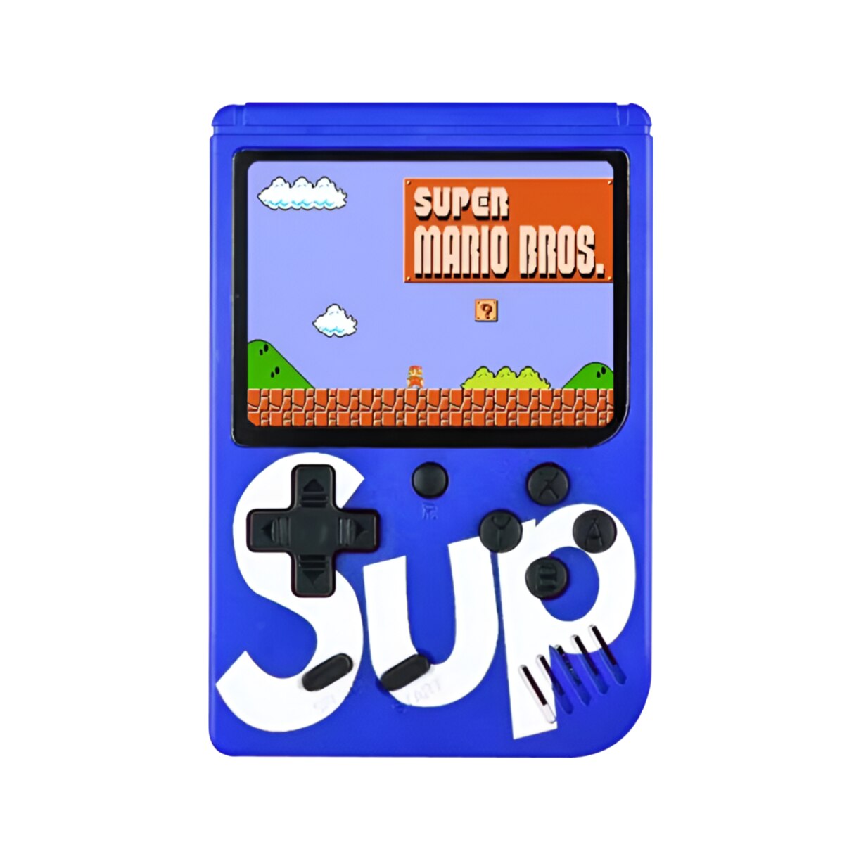 Consola portabila cu 400 jocuri clasice (Mario, Pac-Mac, Contra, etc), portabila ANGMAD, display 2.8 inch, baterie 1050mAh, conectare TV, culoare: galben, varsta min. recomandata 3ani+