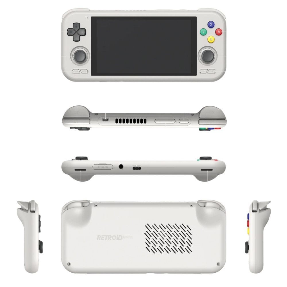 Consola portabila Retroid Pocket 4 Pro, MediaTek Dimensity 1100, Mali-G77 MC9, 8GB RAM LPDDR4x, 128GB, Display 4.7 inch, 5000mAh, Bluetooth 5.2, WiFi, USB-C, Gri
