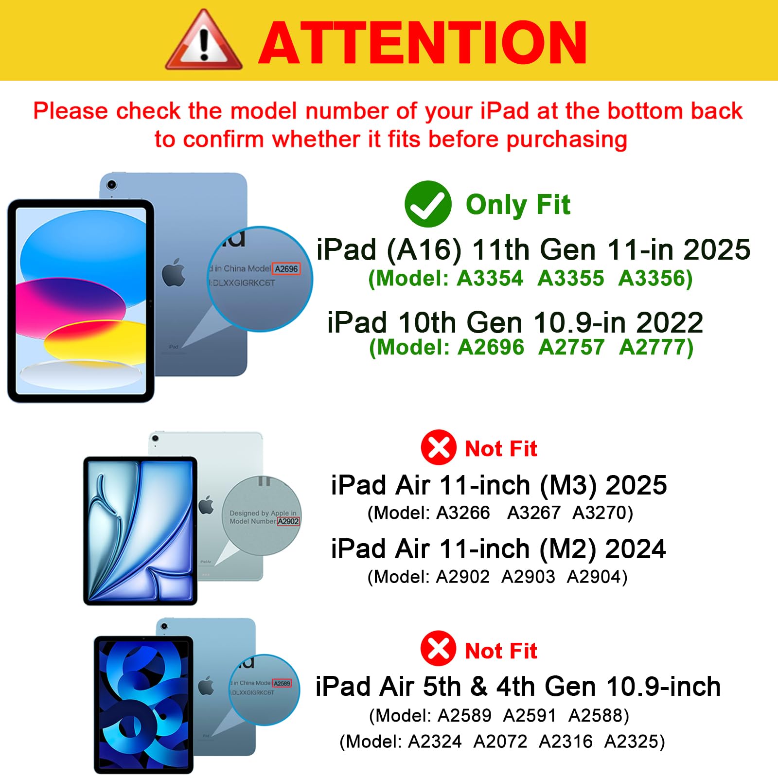 Husa tableta pentru iPad 11th gen 11-inch 2025 si iPad 10th gen 10.9-inch 2022, compartiment pentru Apple Pencil, design tri-fold, PU, TPU, ZYciyci®, roz