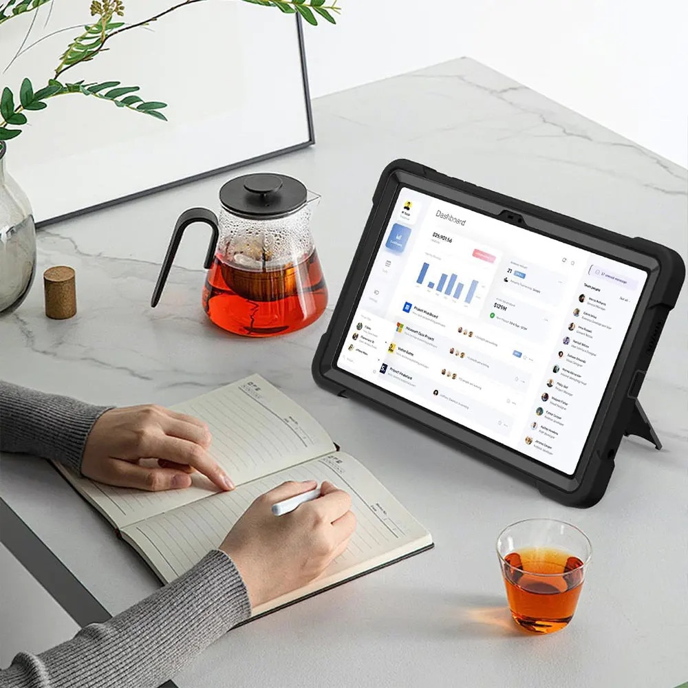 Husa tableta, JESWO®, 11 inch, potrivita pentru Samsung Galaxy Tab A11+ (X310/X315 LTE/X236 5G) / Tab A9+ (modelul din 2023 X210/X216/X218), Negru