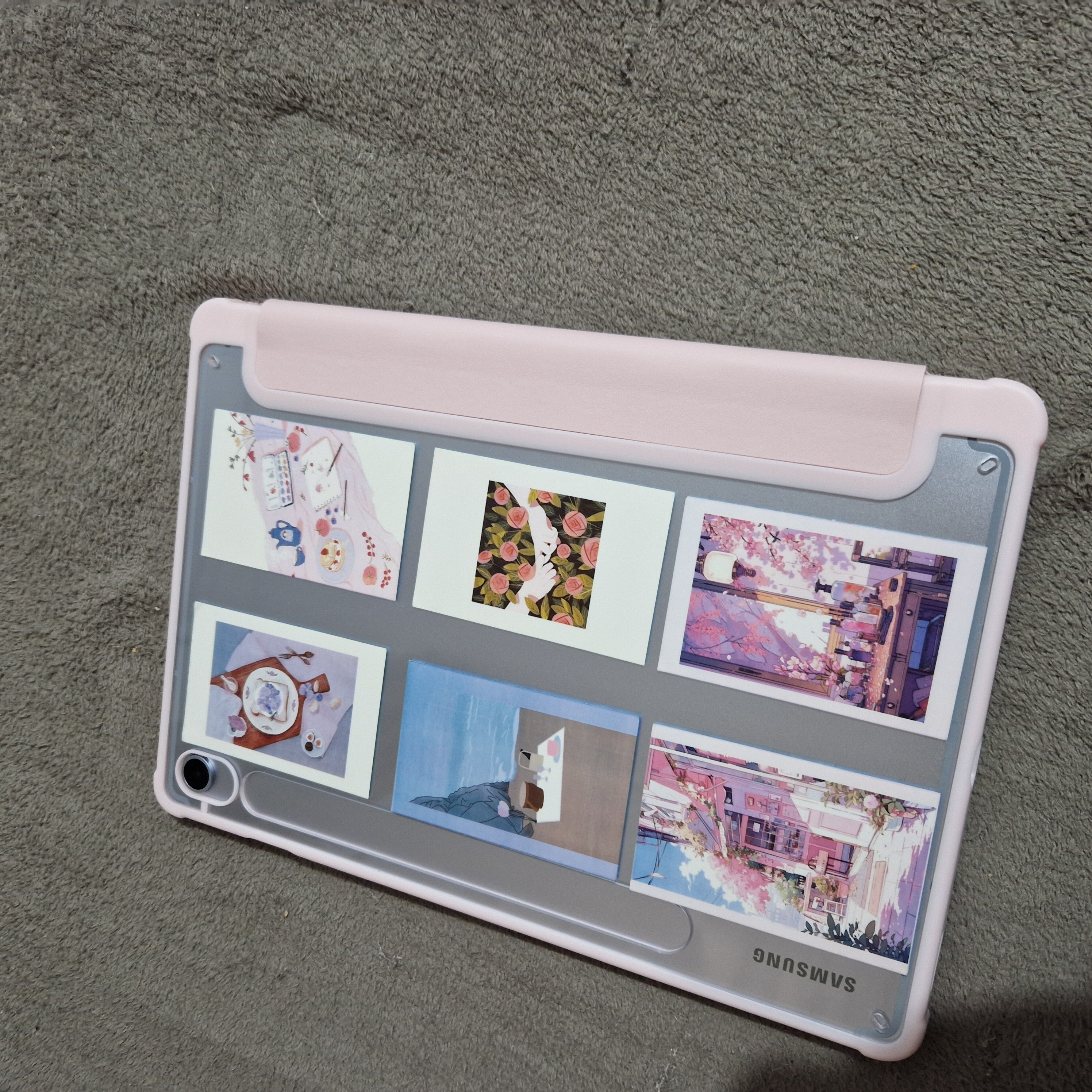 Husa Trifold Magnetica pentru Samsung Galaxy Tab S10 Lite / S10 FE 10.9" (2025), Smart Cover, Suport Stylus - Ice Blue