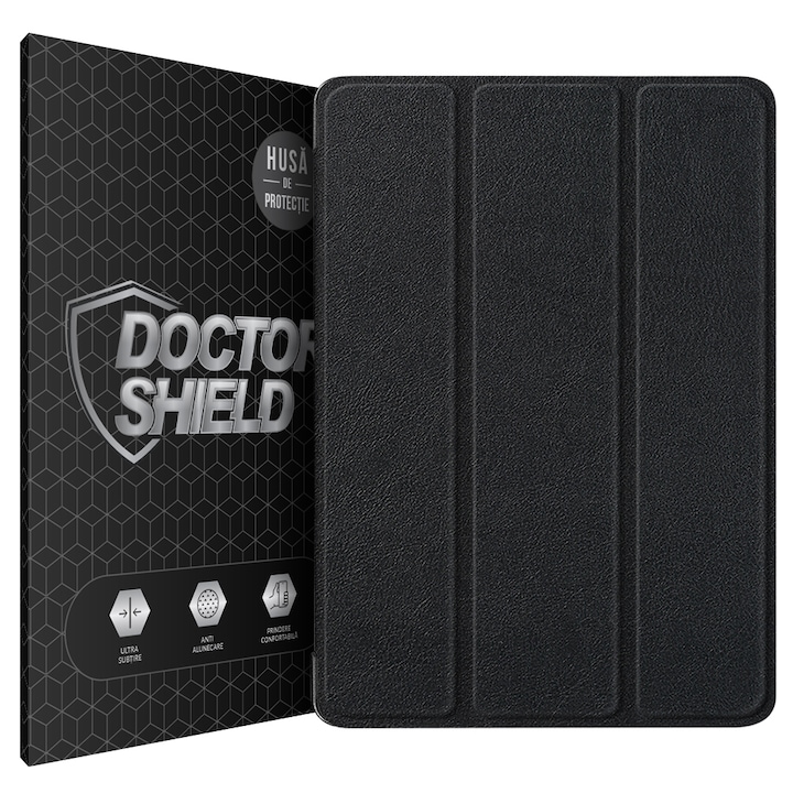 Husa de Protectie, Compatibila Samsung Galaxy Tab S7 FE 12.4", Dr.Shield, Negru