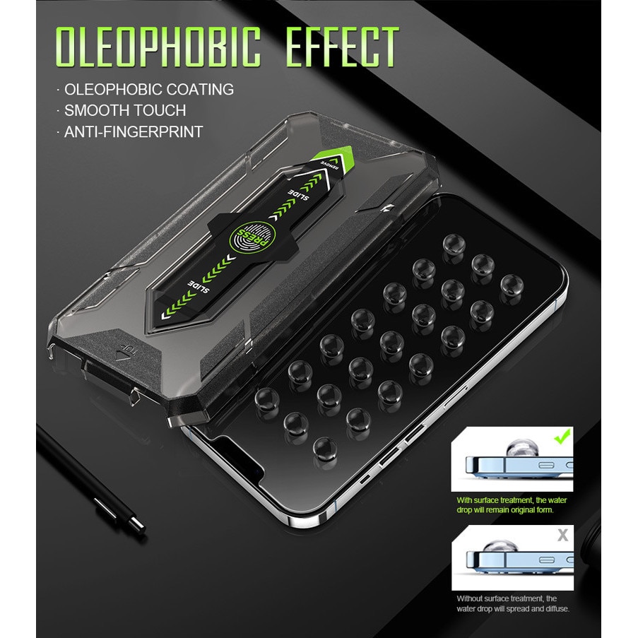 Folie de protectie din sticla premium pentru iPhone 16e/14/13/13pro, acoperire a intregului ecran, instalare usoara si rapida cu dispozitiv de potrivire automata, ZYuuan, transparent