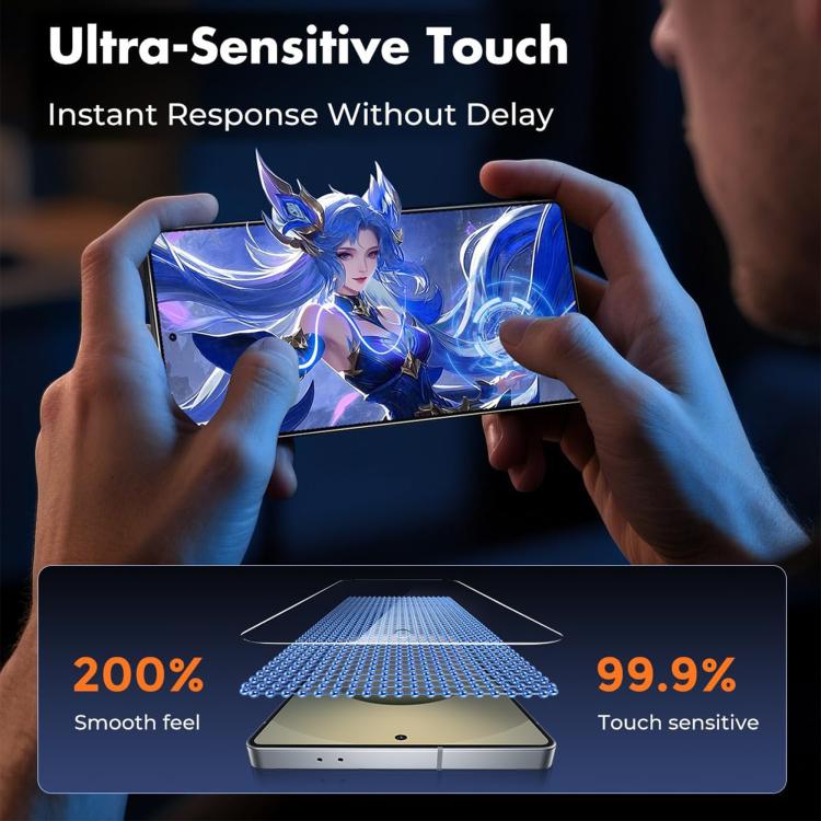 Folie Protectie Ecran pentru Samsung Galaxy S25 Ultra, Sticla Securizata Temperata HARD, Compatibila Cu Senzorul De Amprente, Transparenta