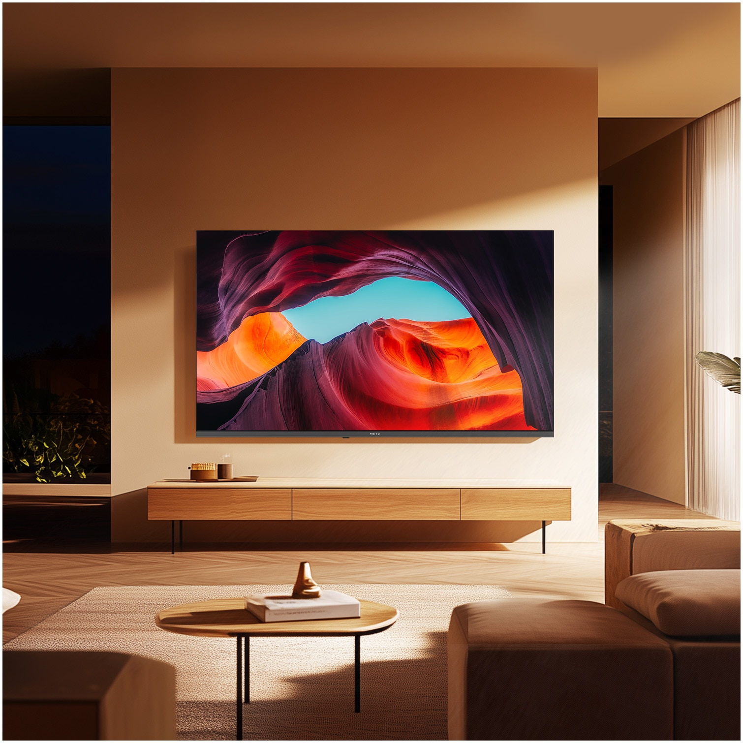 Televizor METZ LED 43MUF7000Z, 109 cm, Smart Google TV, 4K Ultra HD, Clasa F (Model 2025)