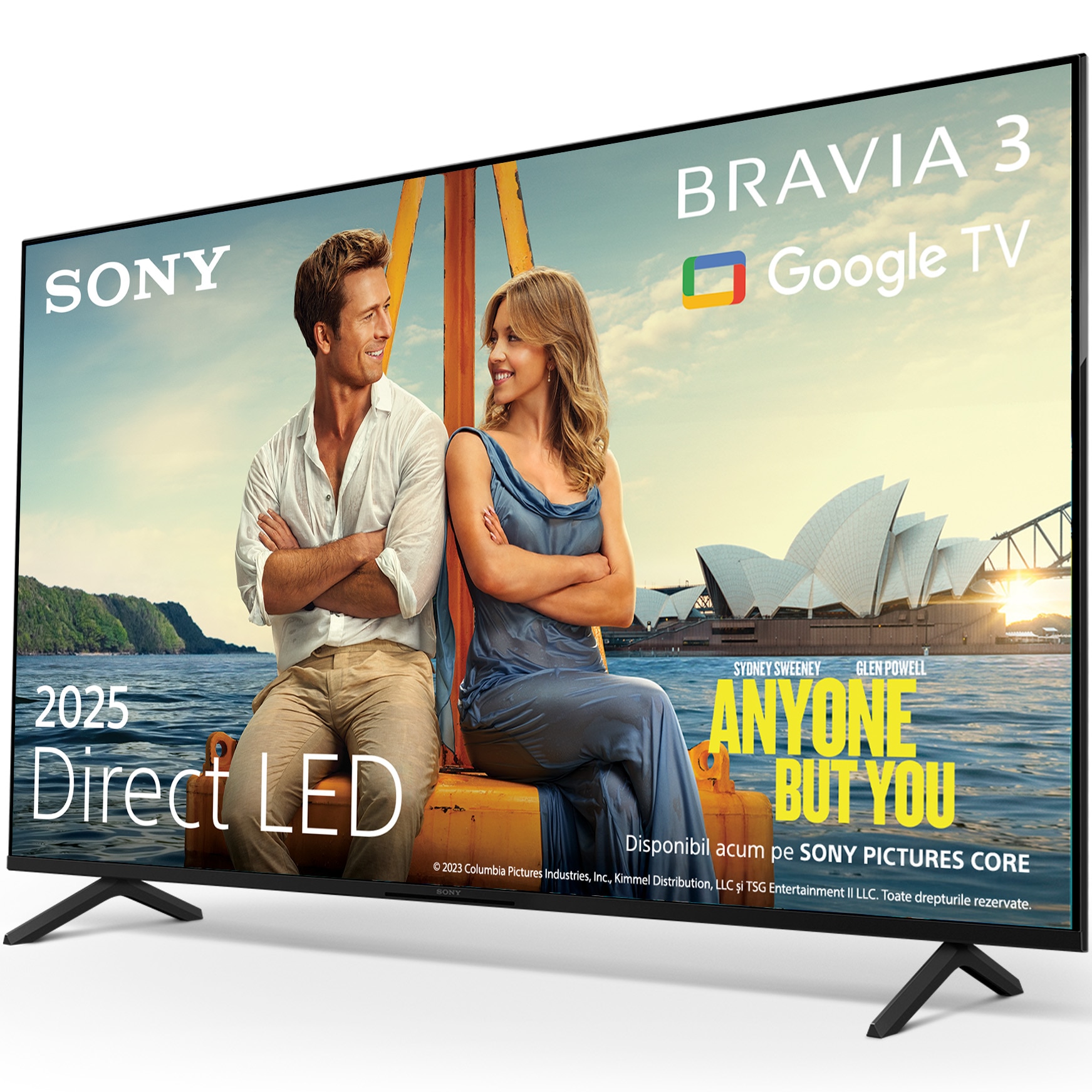 Televizor Sony BRAVIA 3 LED 65S35, 164 cm, Smart Google TV, 4K Ultra HD, Clasa E (Model 2025)