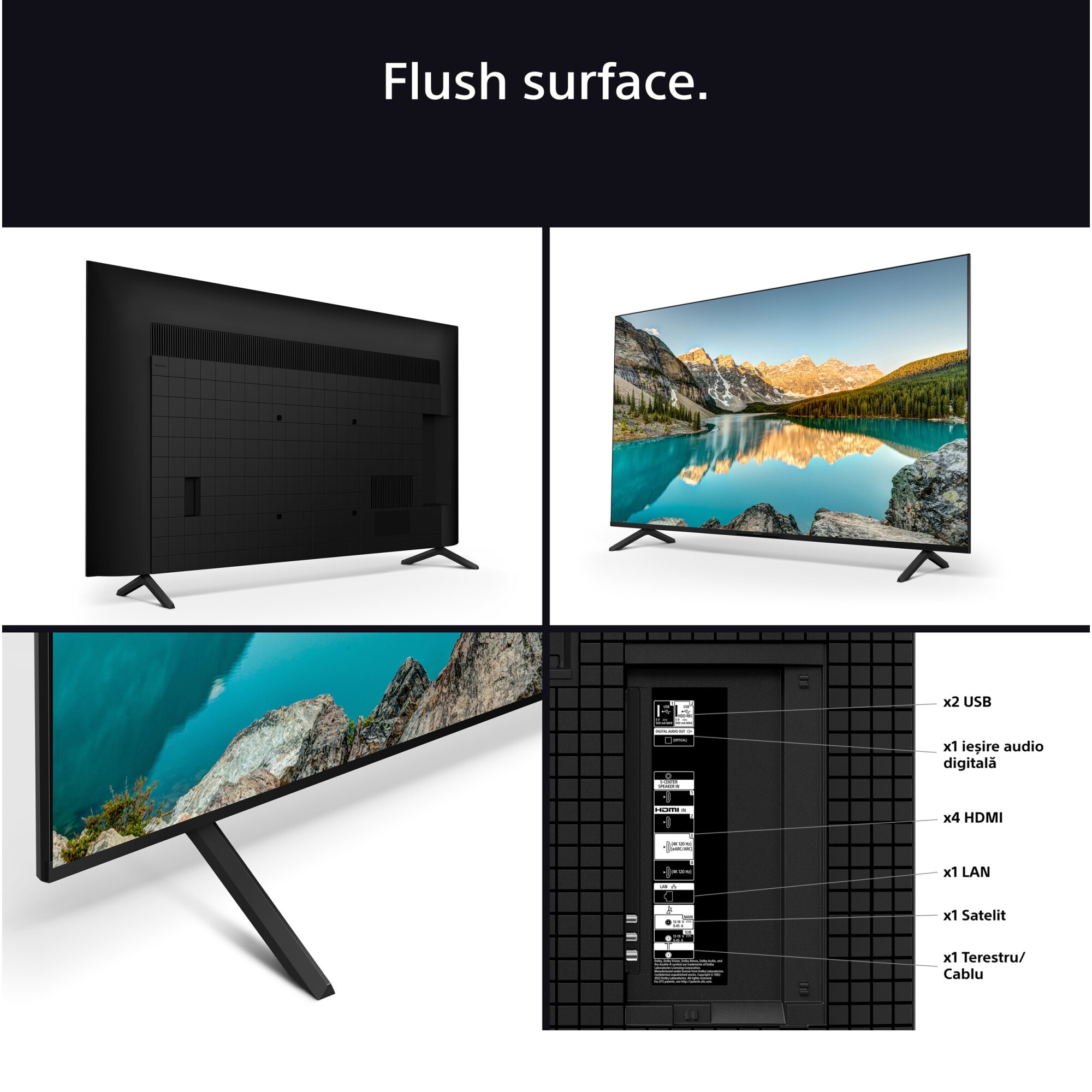 Televizor Sony BRAVIA 3 LED 65S35, 164 cm, Smart Google TV, 4K Ultra HD, Clasa E (Model 2025)